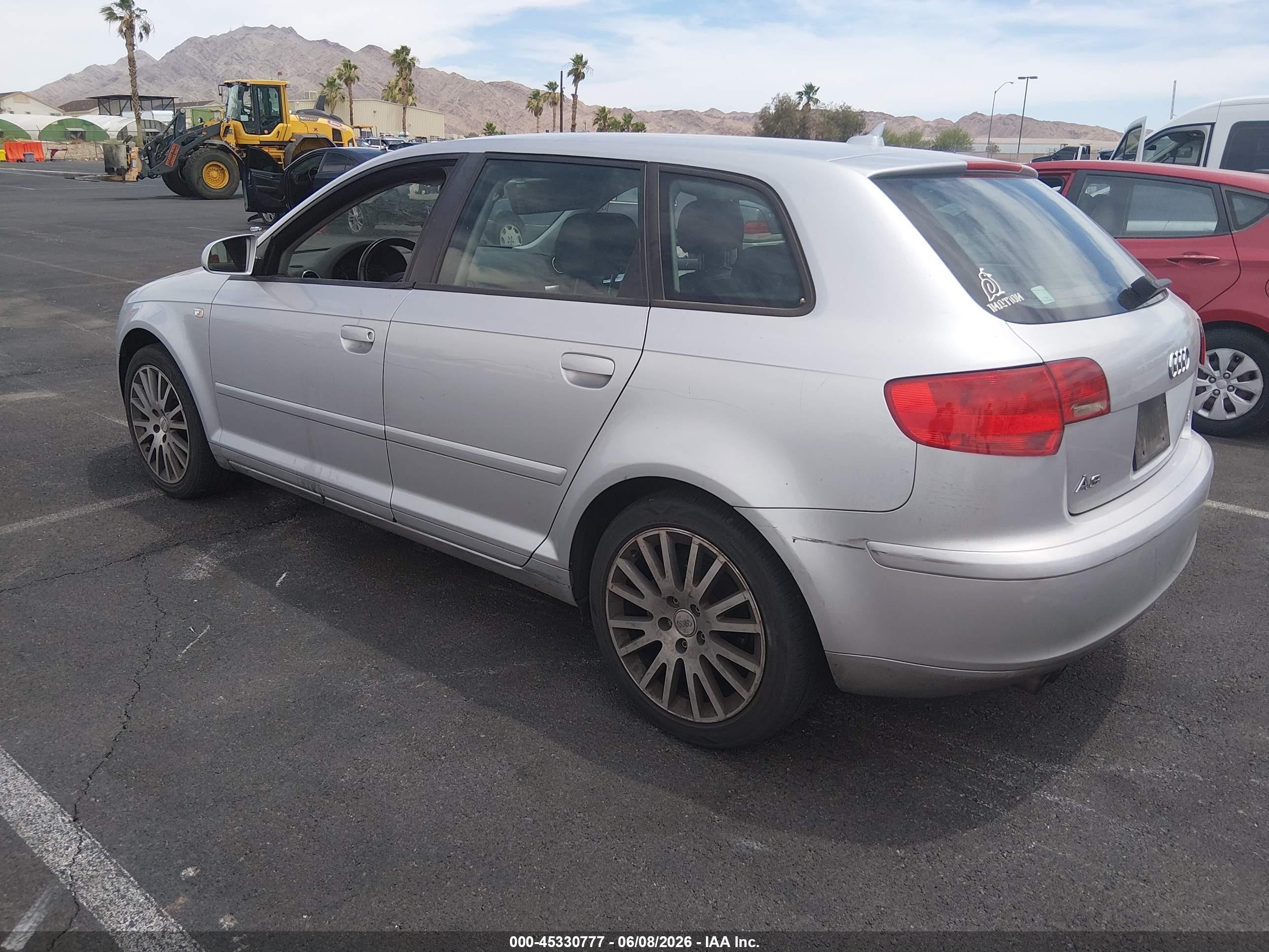 2008 Audi A3 2.0t Silver vin: WAUNF78P98A072168