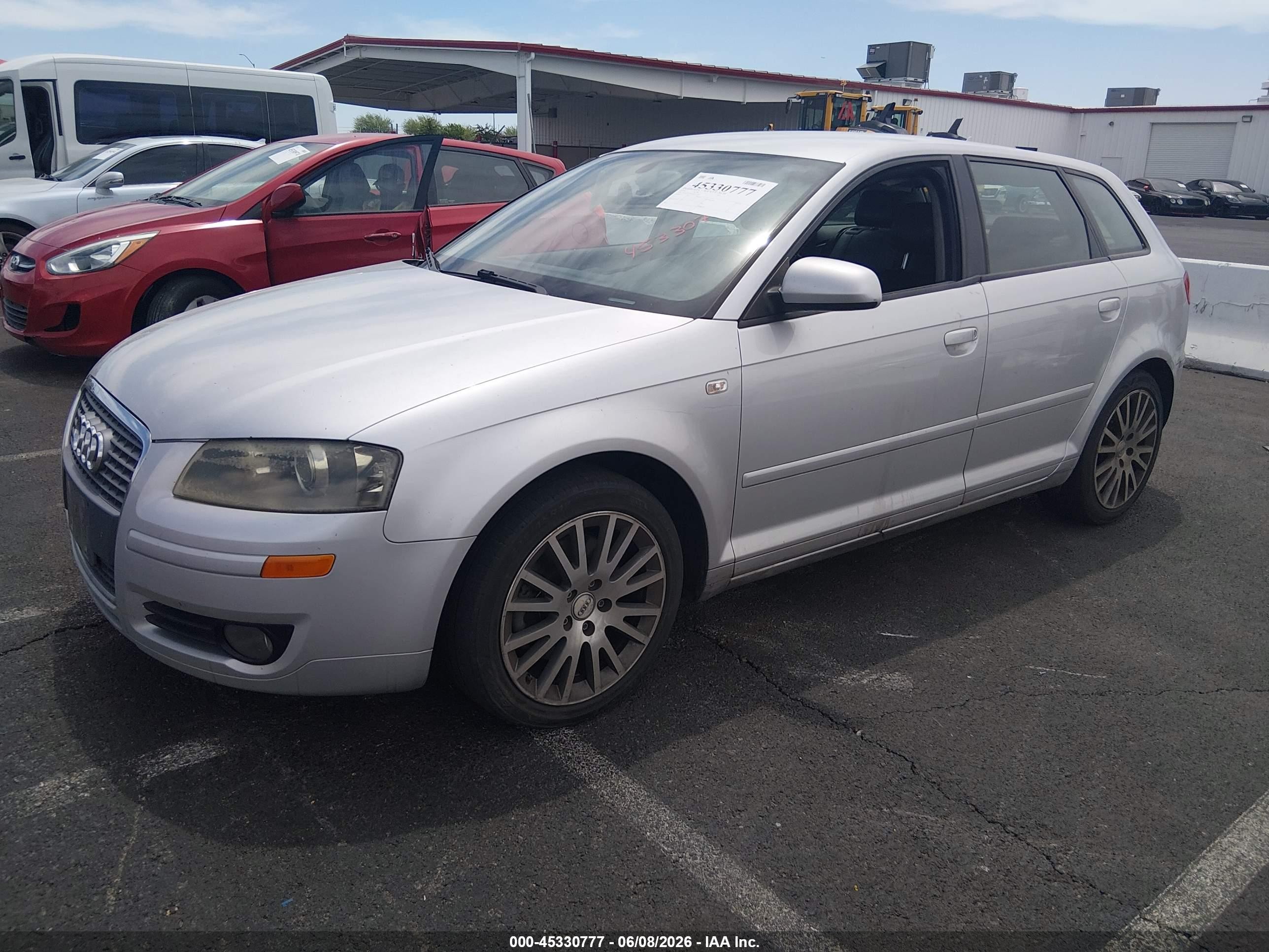2008 Audi A3 2.0t Silver vin: WAUNF78P98A072168