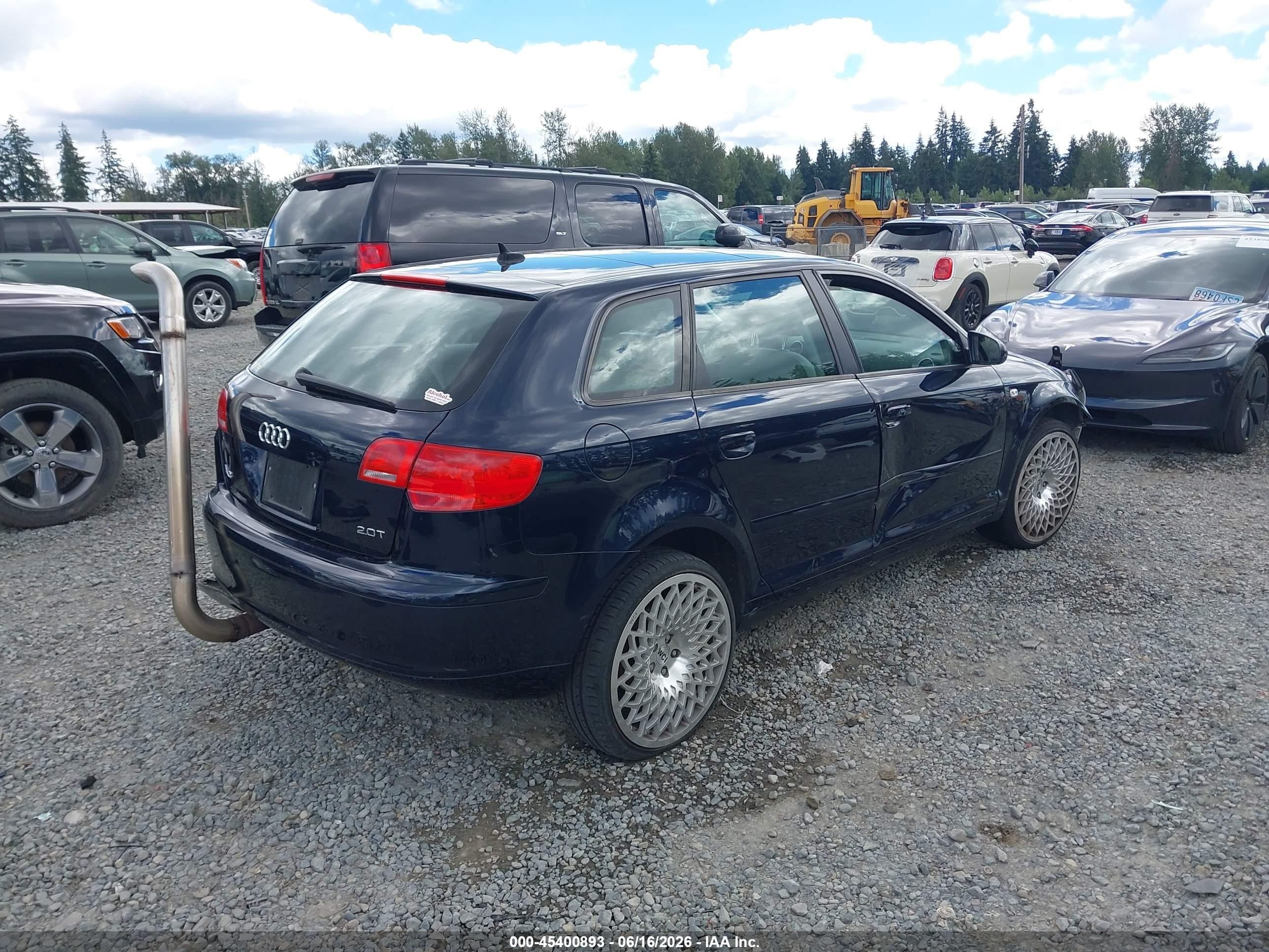 2008 Audi A3 2.0t Dark Blue vin: WAUNF78P98A197090