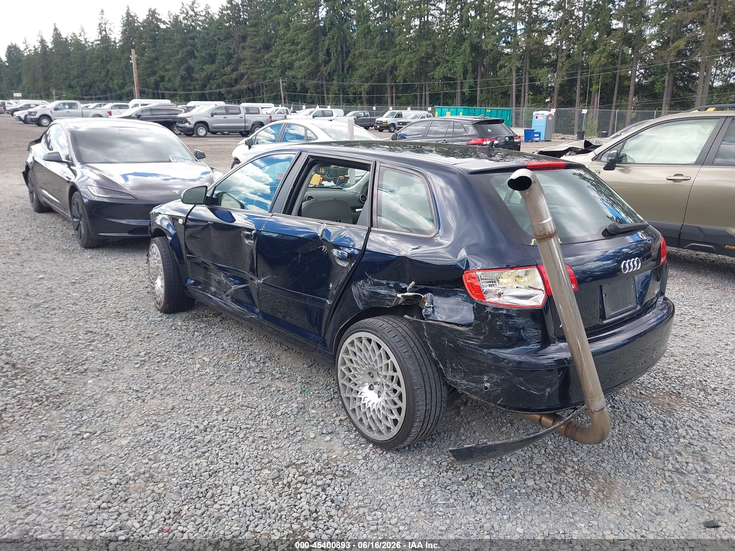 2008 Audi A3 2.0t Dark Blue vin: WAUNF78P98A197090