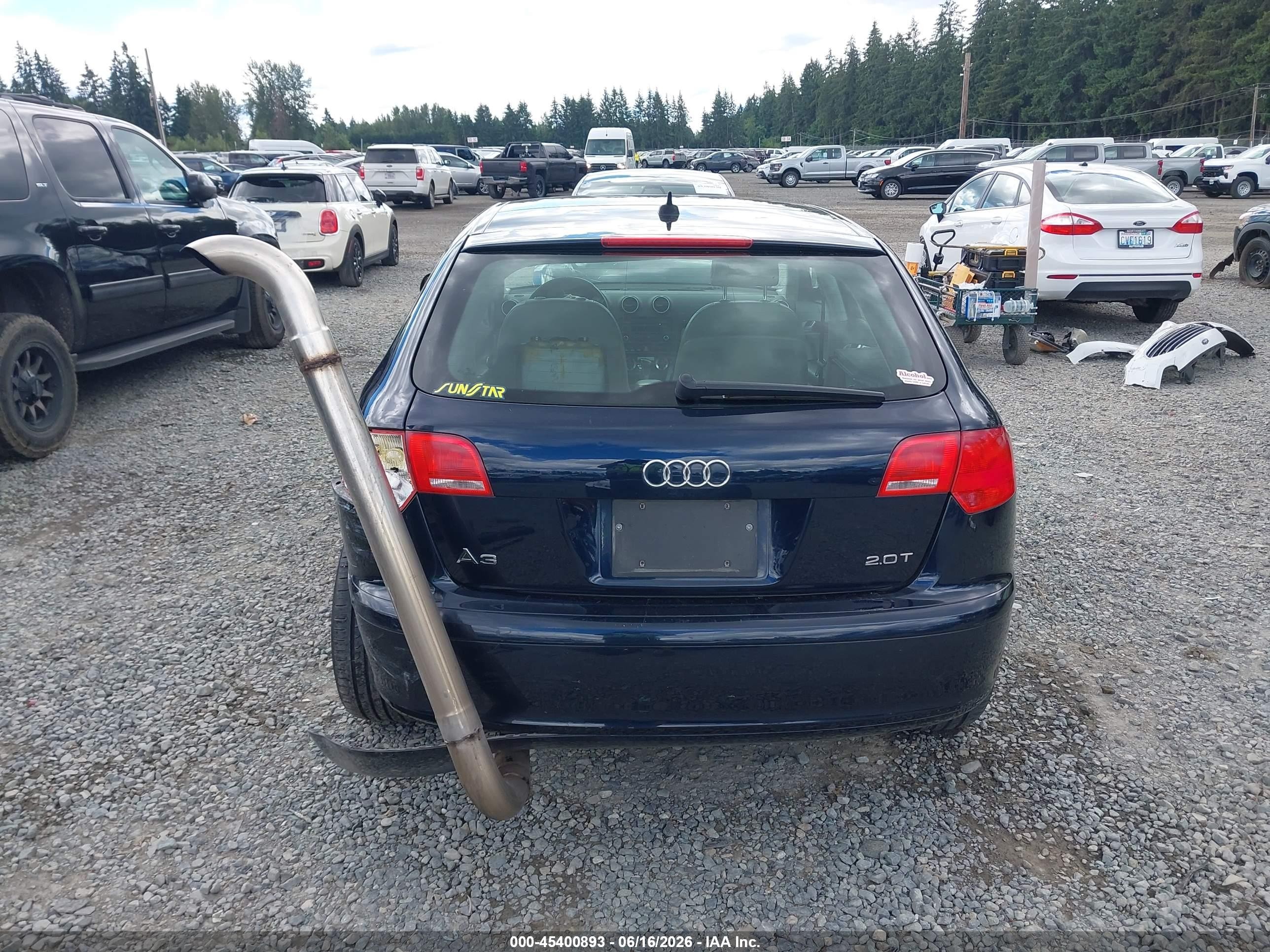 2008 Audi A3 2.0t Dark Blue vin: WAUNF78P98A197090