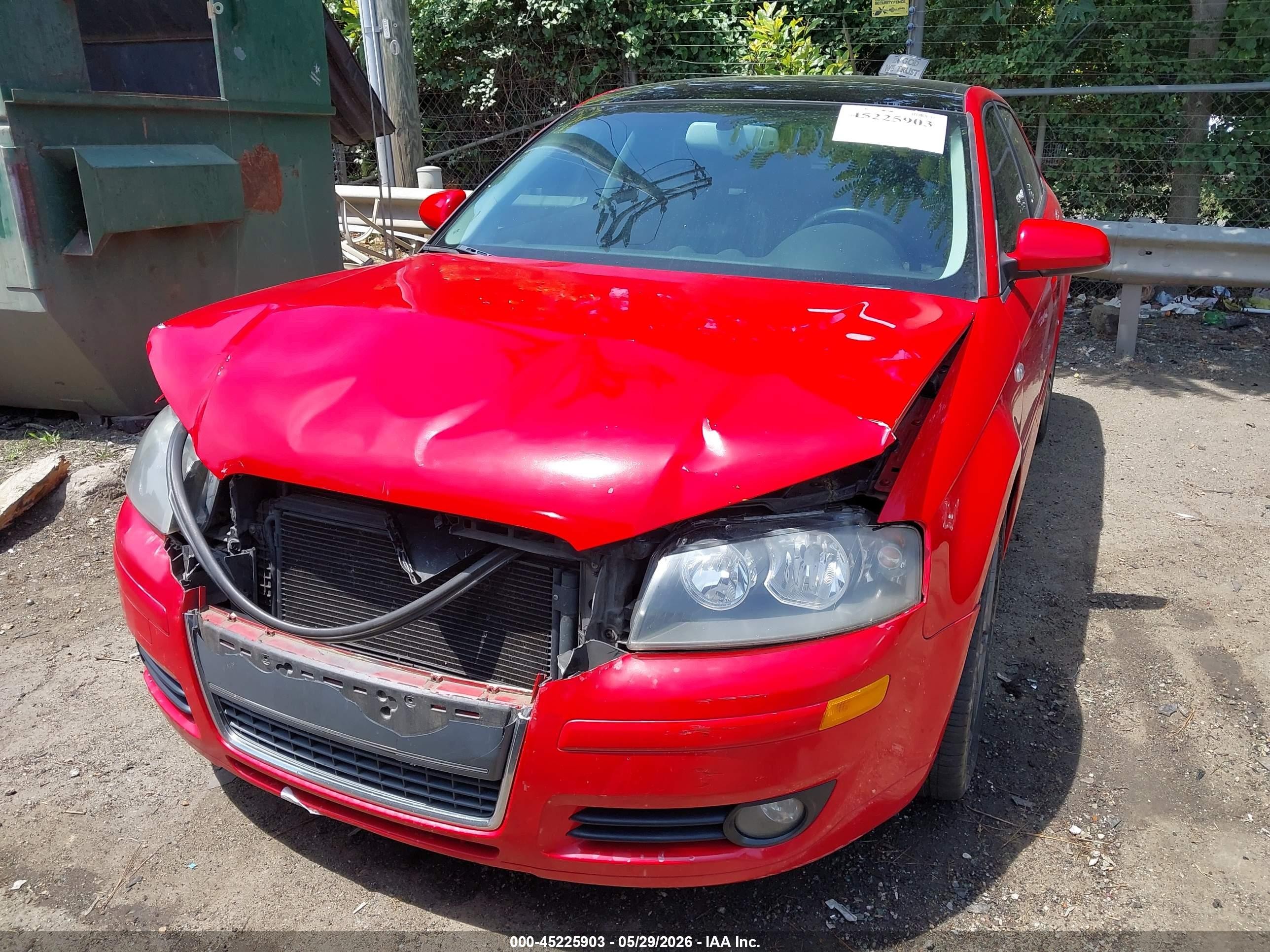2006 Audi A3 2.0t Red vin: WAUNF78PX6A064898