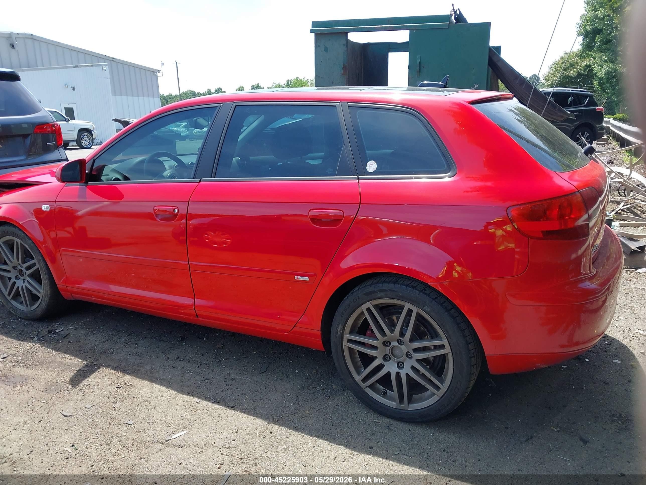 2006 Audi A3 2.0t Red vin: WAUNF78PX6A064898
