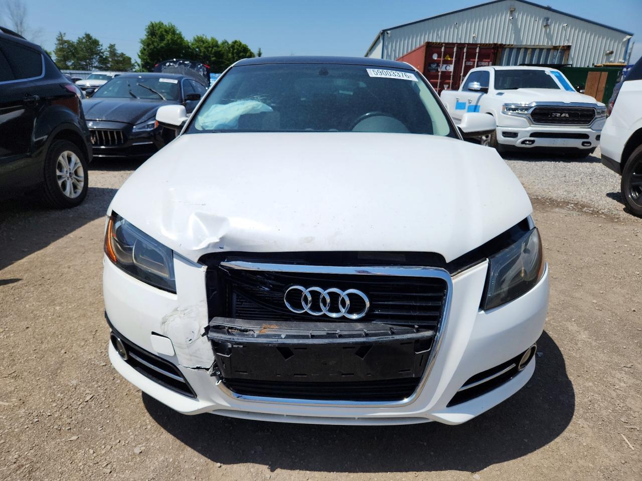 2011 Audi A3 Premium White vin: WAUNFCFM4BA167780