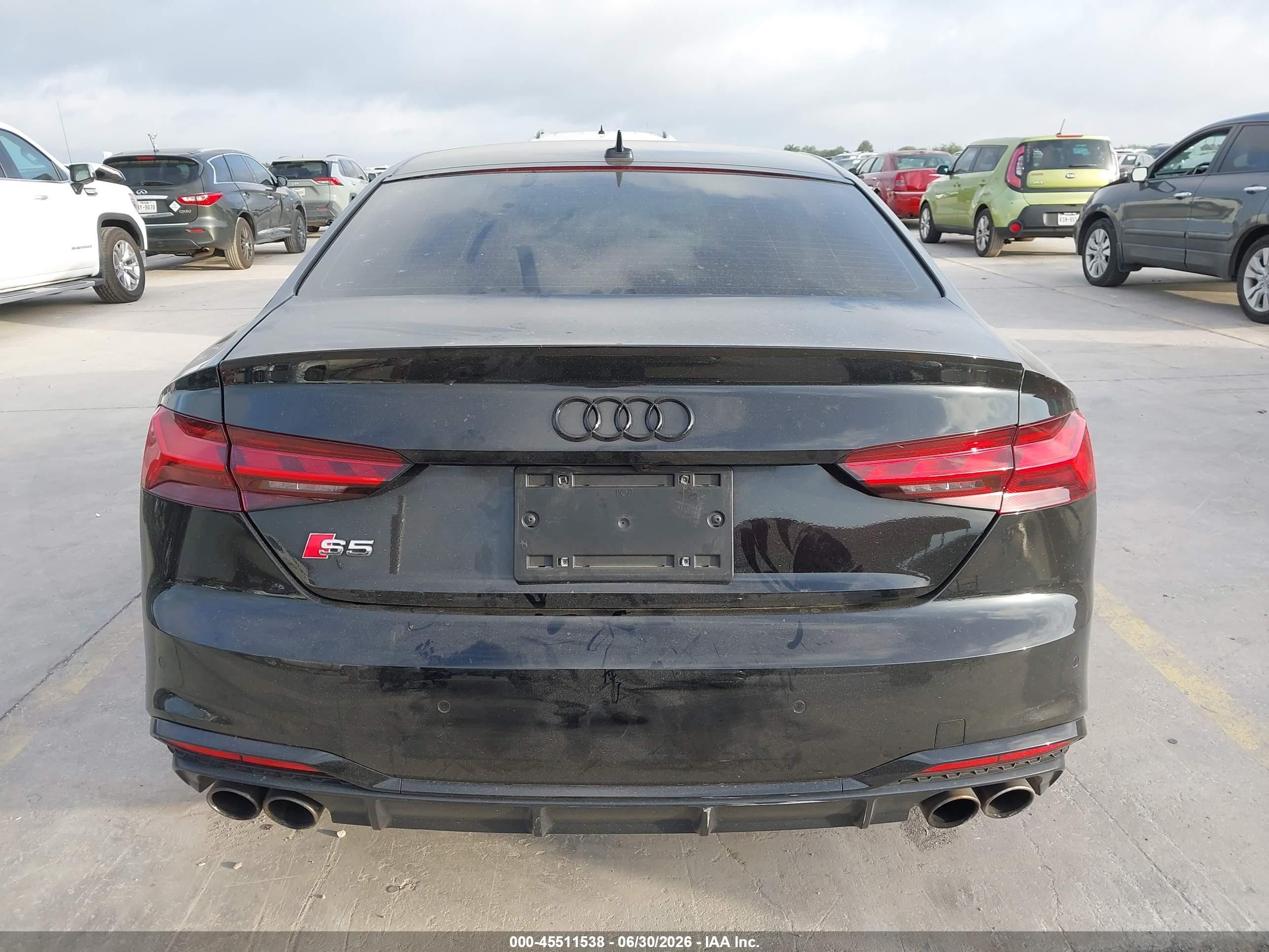 2020 Audi S5 Premium Plus Tfsi Quattro Tiptronic Black vin: WAUP4AF5XLA002202