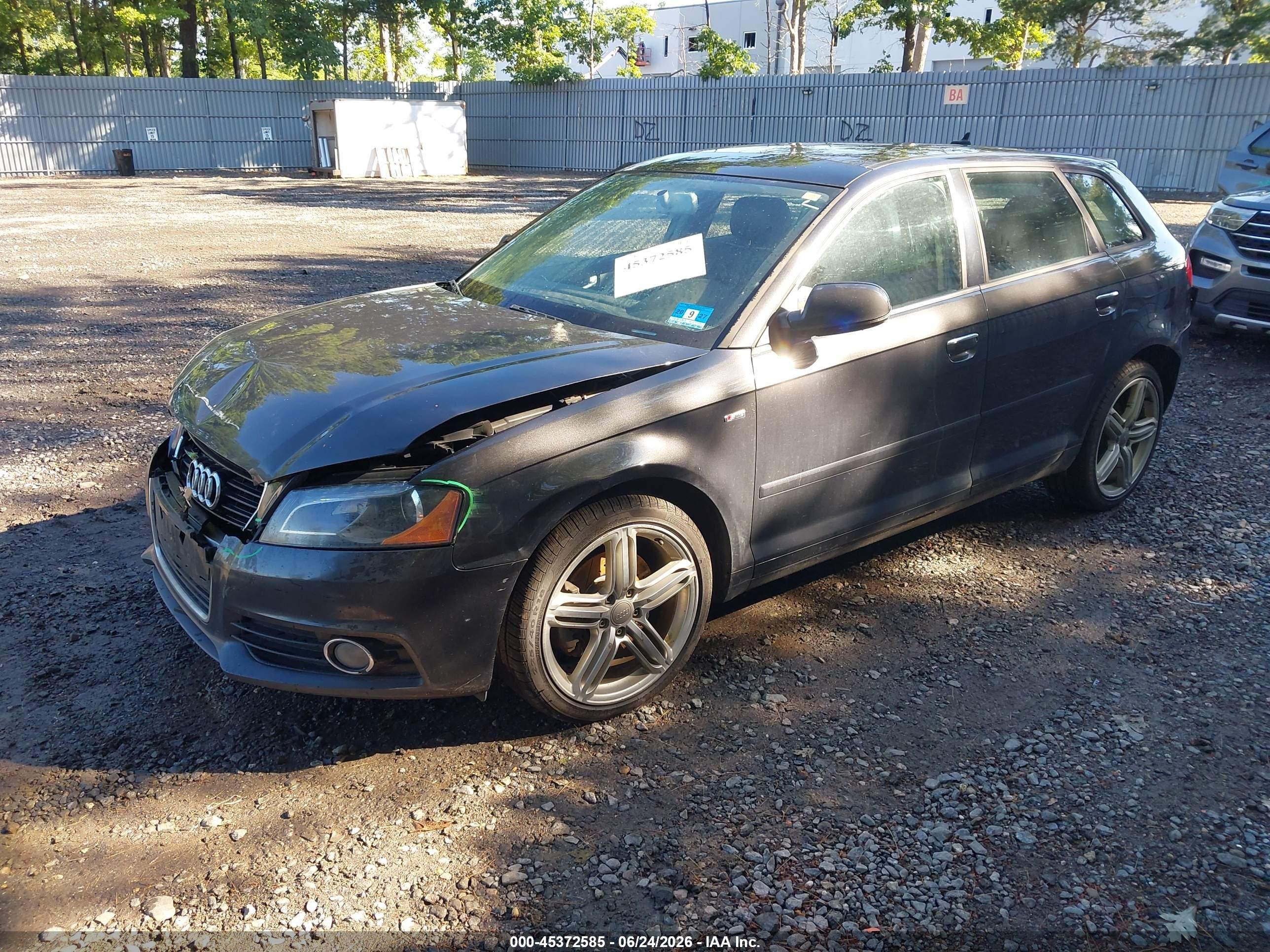2013 Audi A3 2.0t Premium Black vin: WAUPEAFM8DA008246