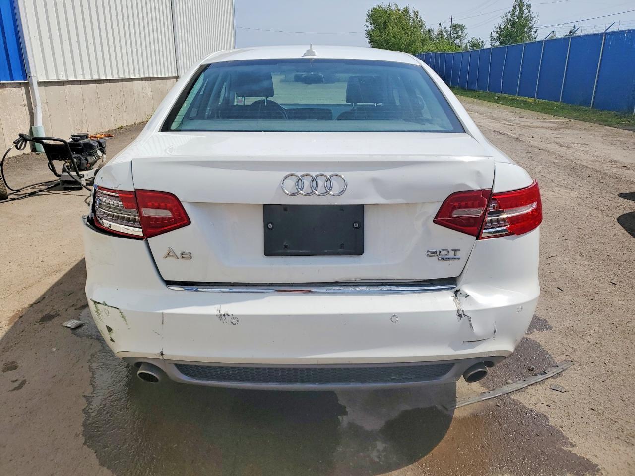 2010 Audi A6 Quattro White vin: WAUPGCFB0AN017564