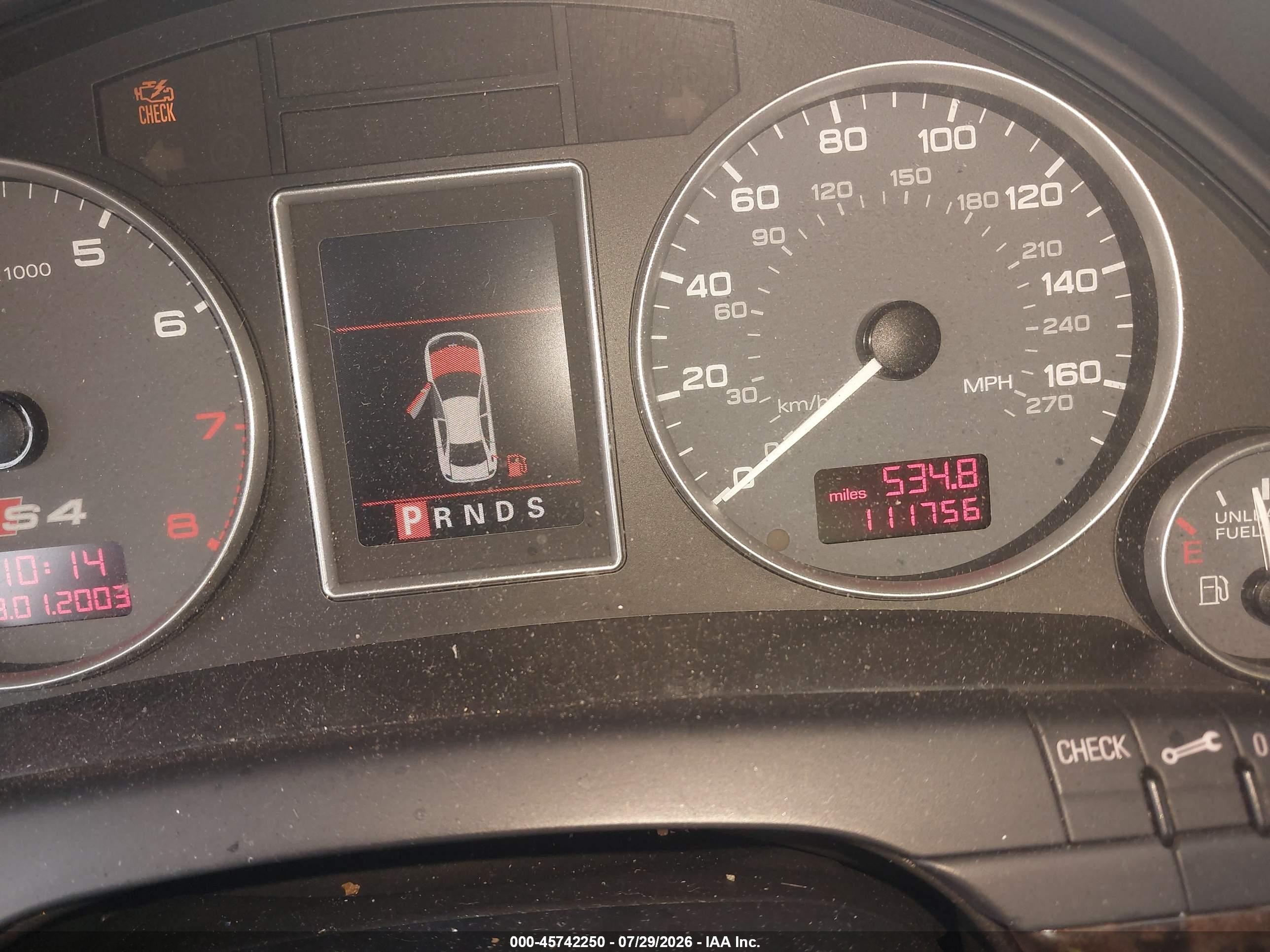 2004 Audi S4 4.2 Silver vin: WAUPL68E44A290040