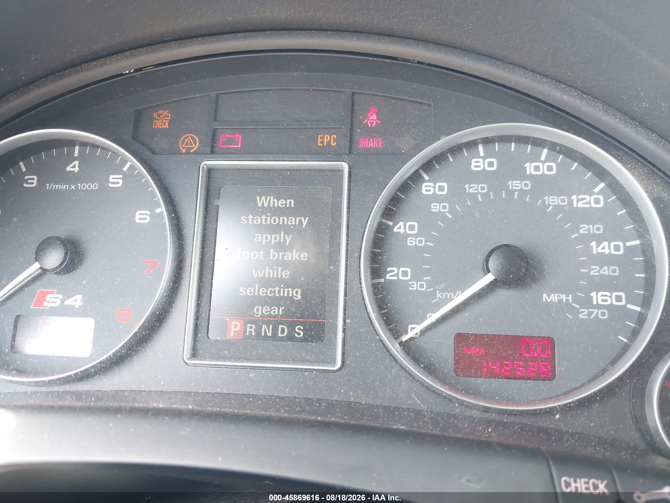 2004 Audi S4 4.2 Blue vin: WAUPL68E54A161871