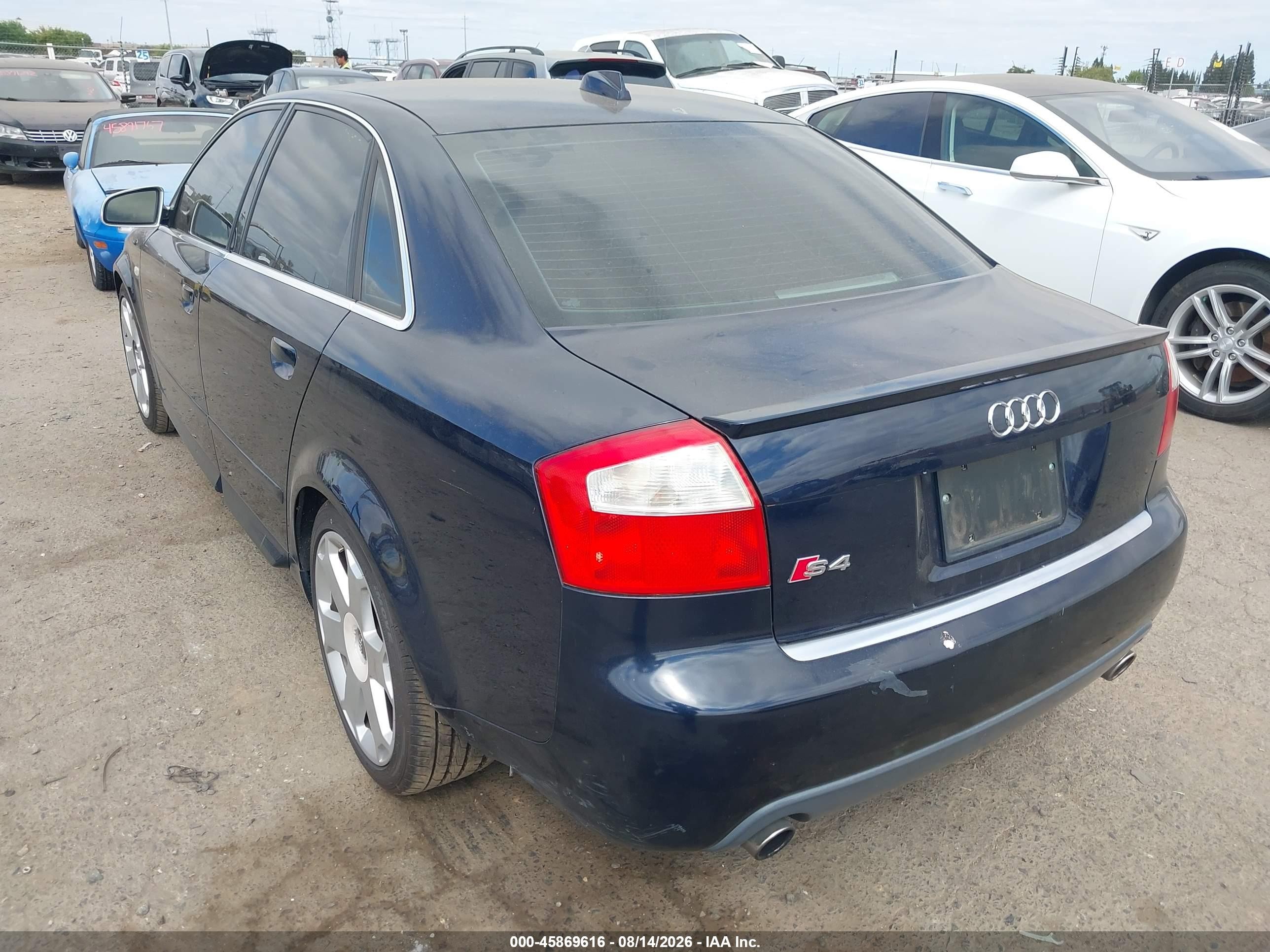 2004 Audi S4 4.2 Blue vin: WAUPL68E54A161871