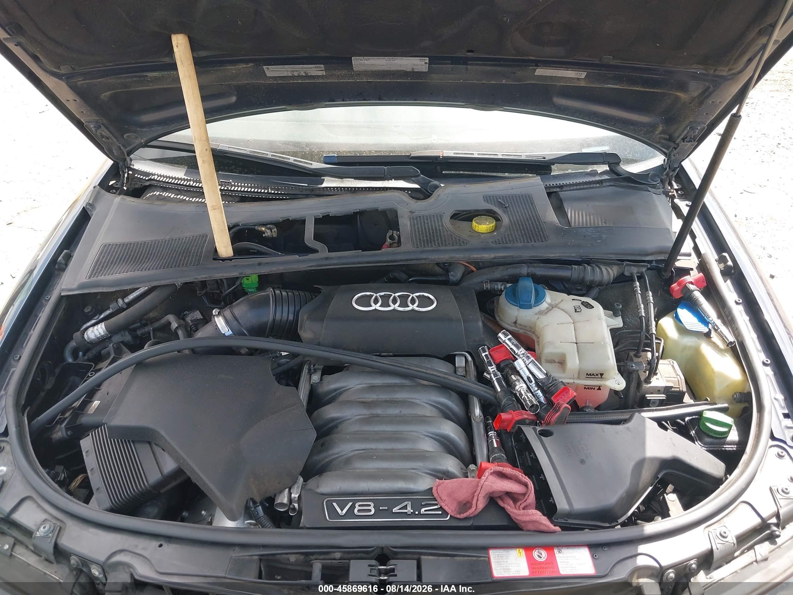 2004 Audi S4 4.2 Blue vin: WAUPL68E54A161871