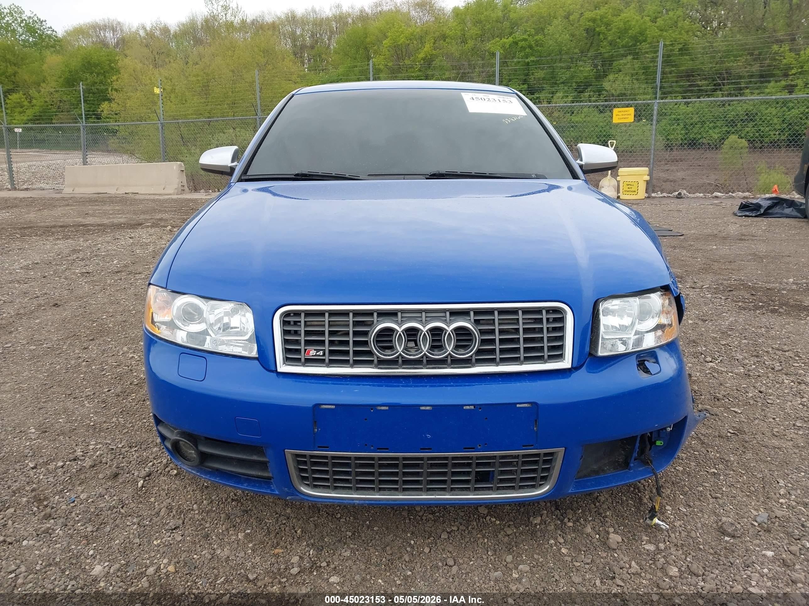 2004 Audi S4 4.2 Blue vin: WAUPL68E54A228260