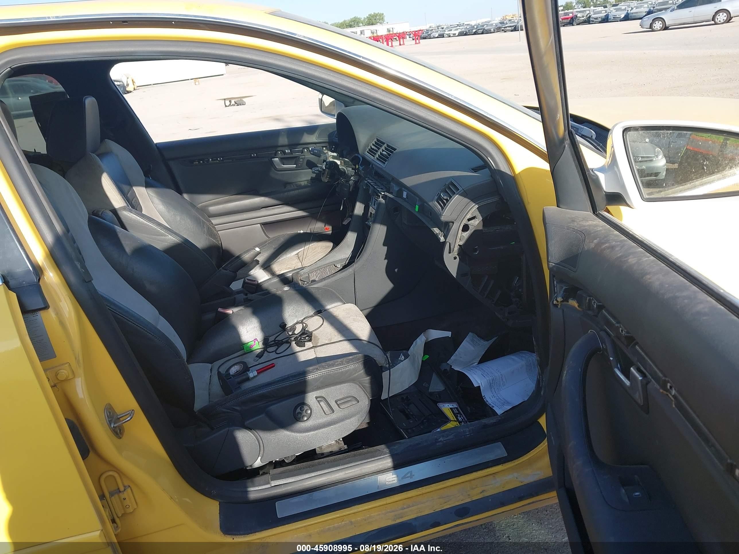 2004 Audi S4 4.2 Yellow vin: WAUPL68E74A279677