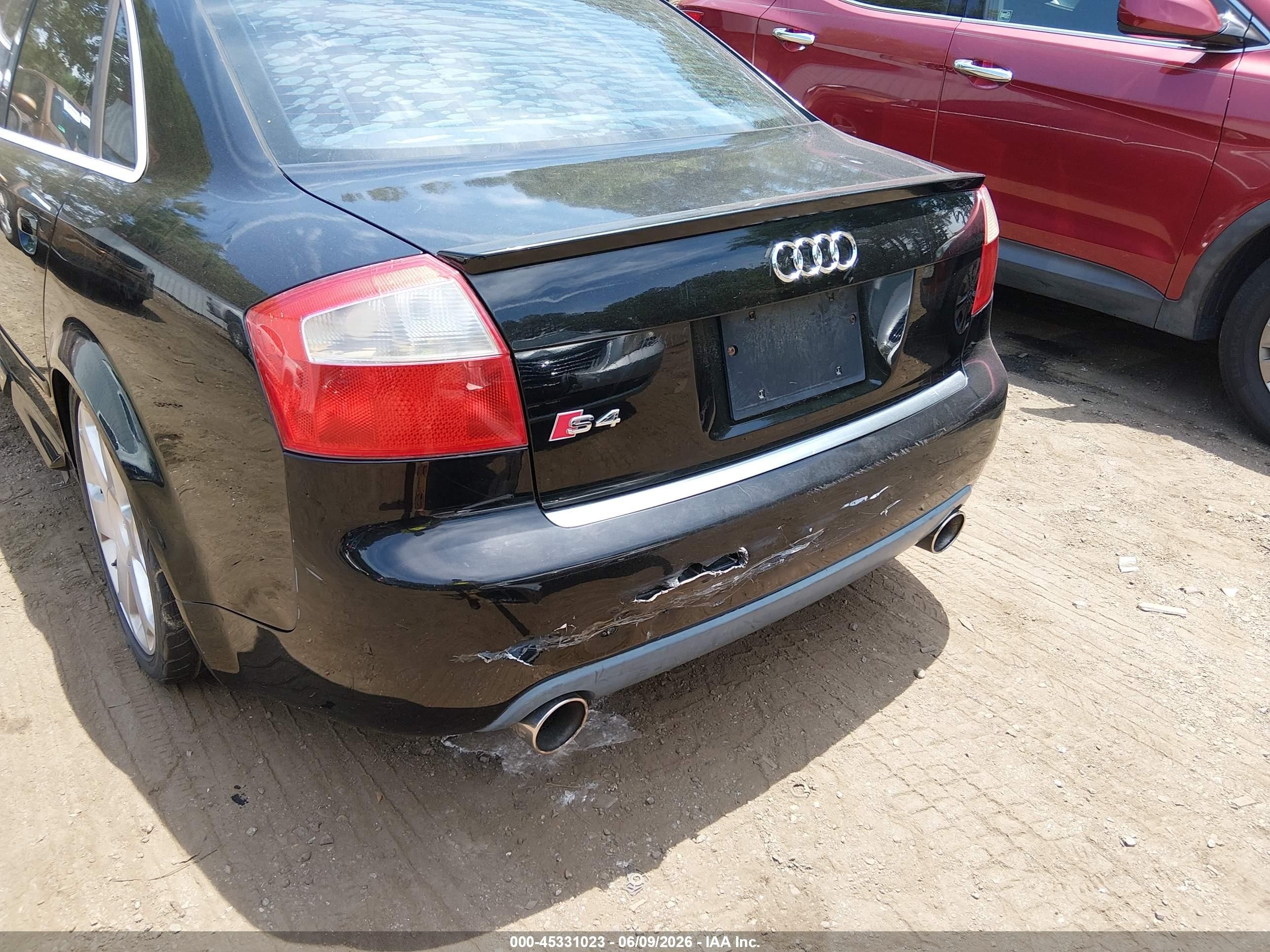 2004 Audi S4 4.2 Black vin: WAUPL68E84A044351