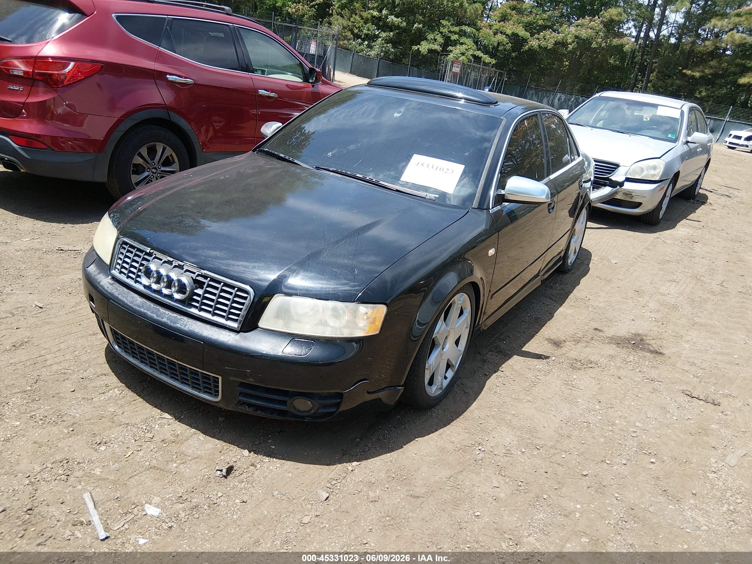 2004 Audi S4 4.2 Black vin: WAUPL68E84A044351