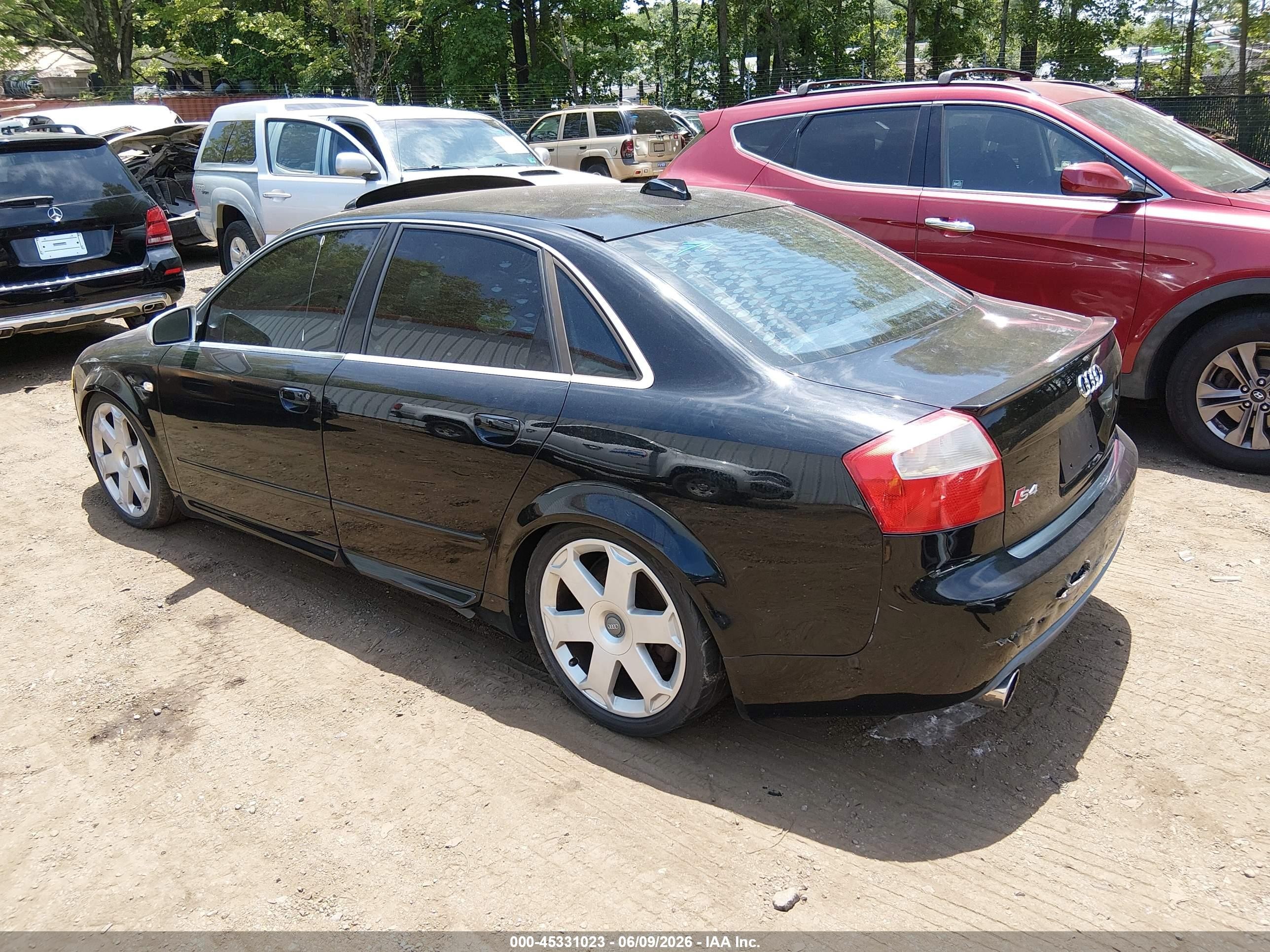 2004 Audi S4 4.2 Black vin: WAUPL68E84A044351
