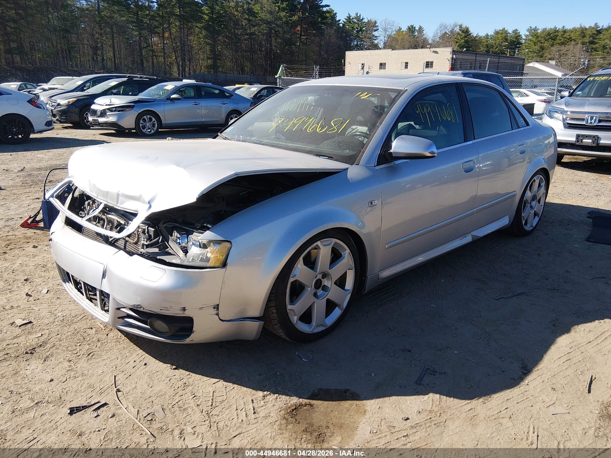 2005 Audi S4 4.2 Silver vin: WAUPL68EX5A058415