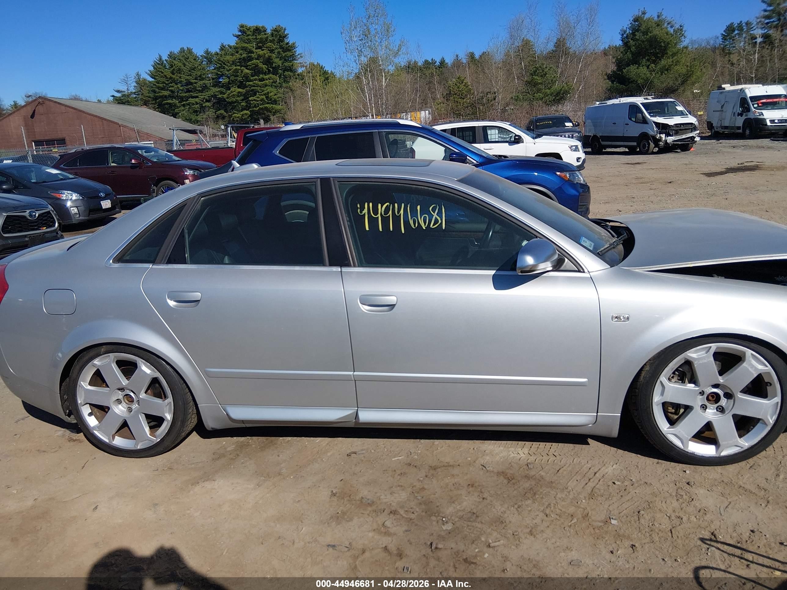 2005 Audi S4 4.2 Silver vin: WAUPL68EX5A058415