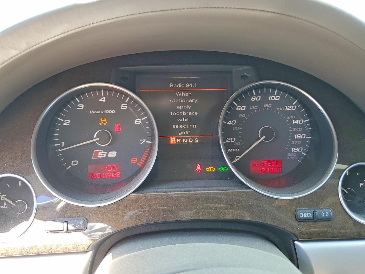 2007 Audi S8 Quattro Gray vin: WAUPN44E37N016877