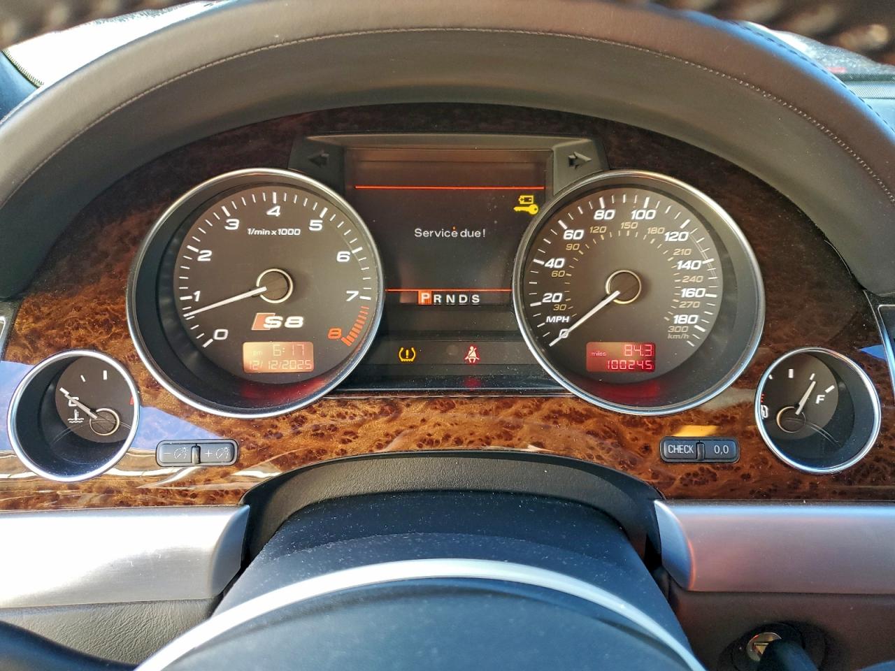 2009 Audi S8 Quattro Black vin: WAUPN94E09N002855