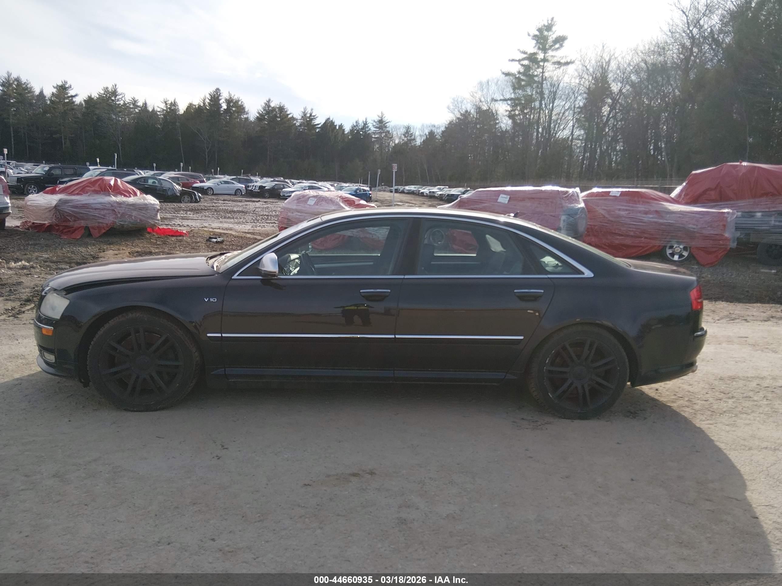 2009 Audi S8 5.2 Black vin: WAUPN94E19N011368