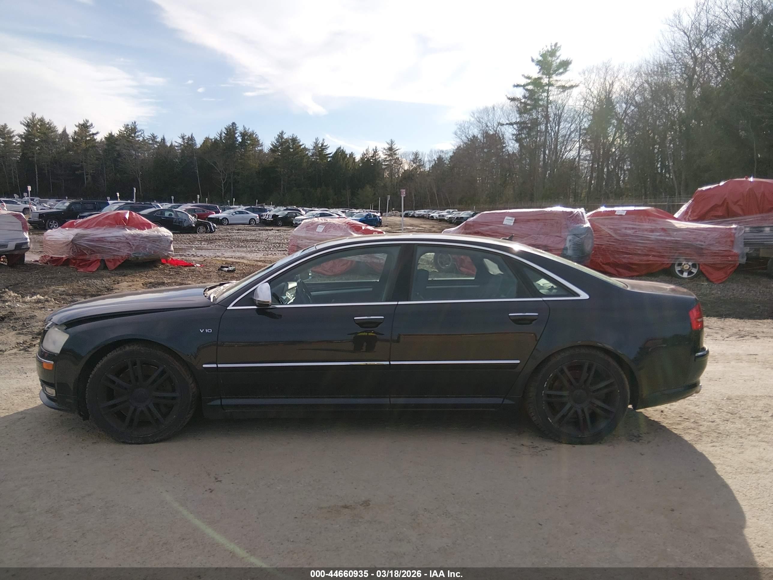 2009 Audi S8 5.2 Black vin: WAUPN94E19N011368