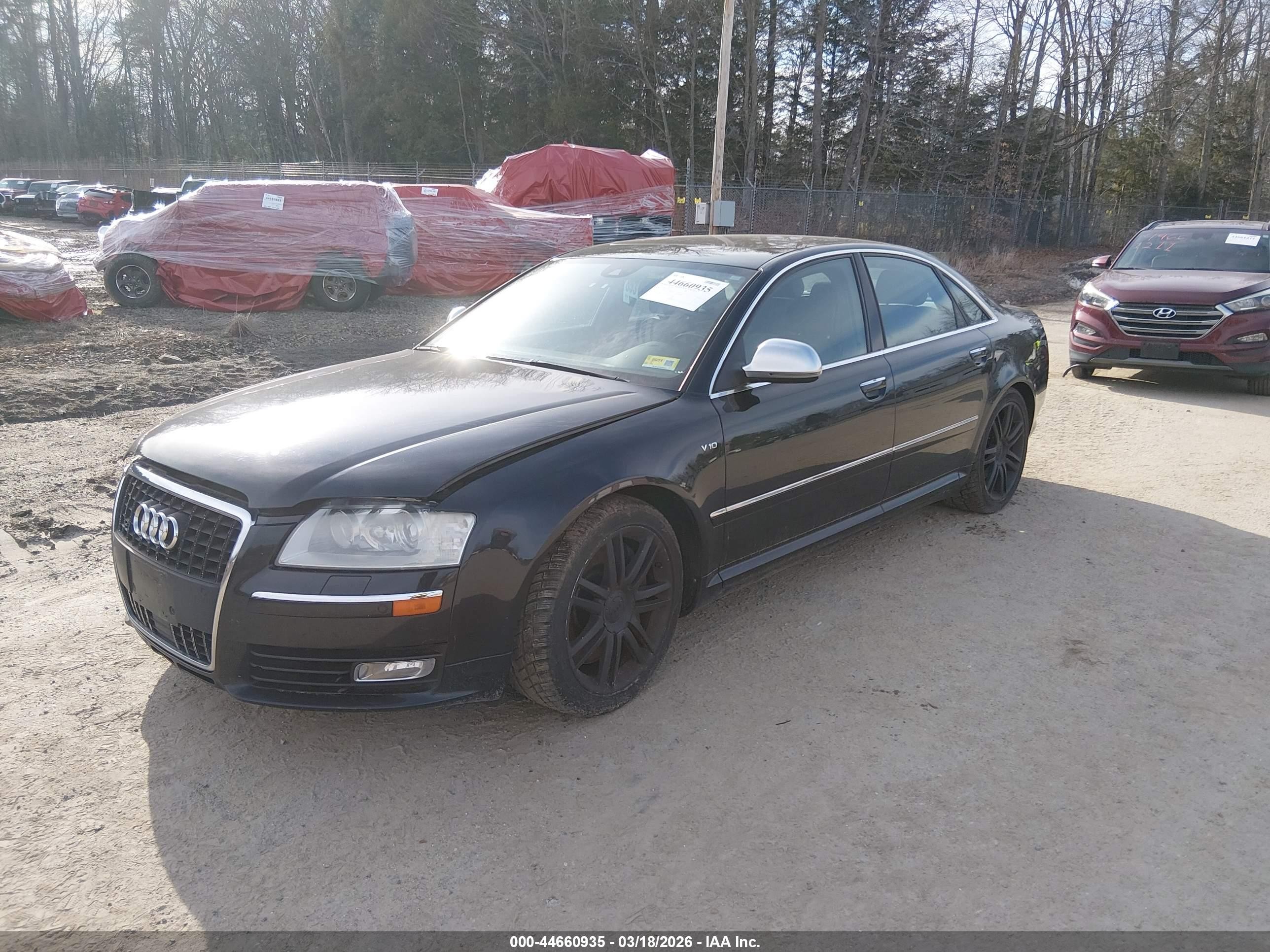 2009 Audi S8 5.2 Black vin: WAUPN94E19N011368