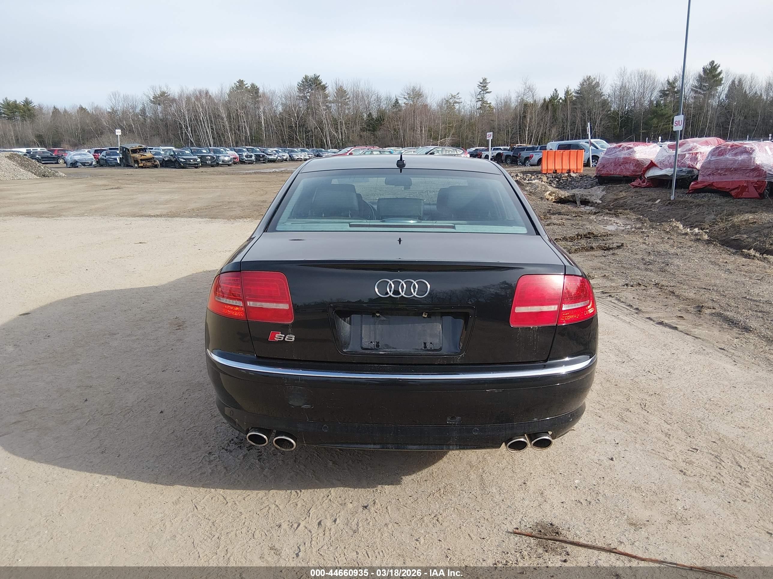2009 Audi S8 5.2 Black vin: WAUPN94E19N011368