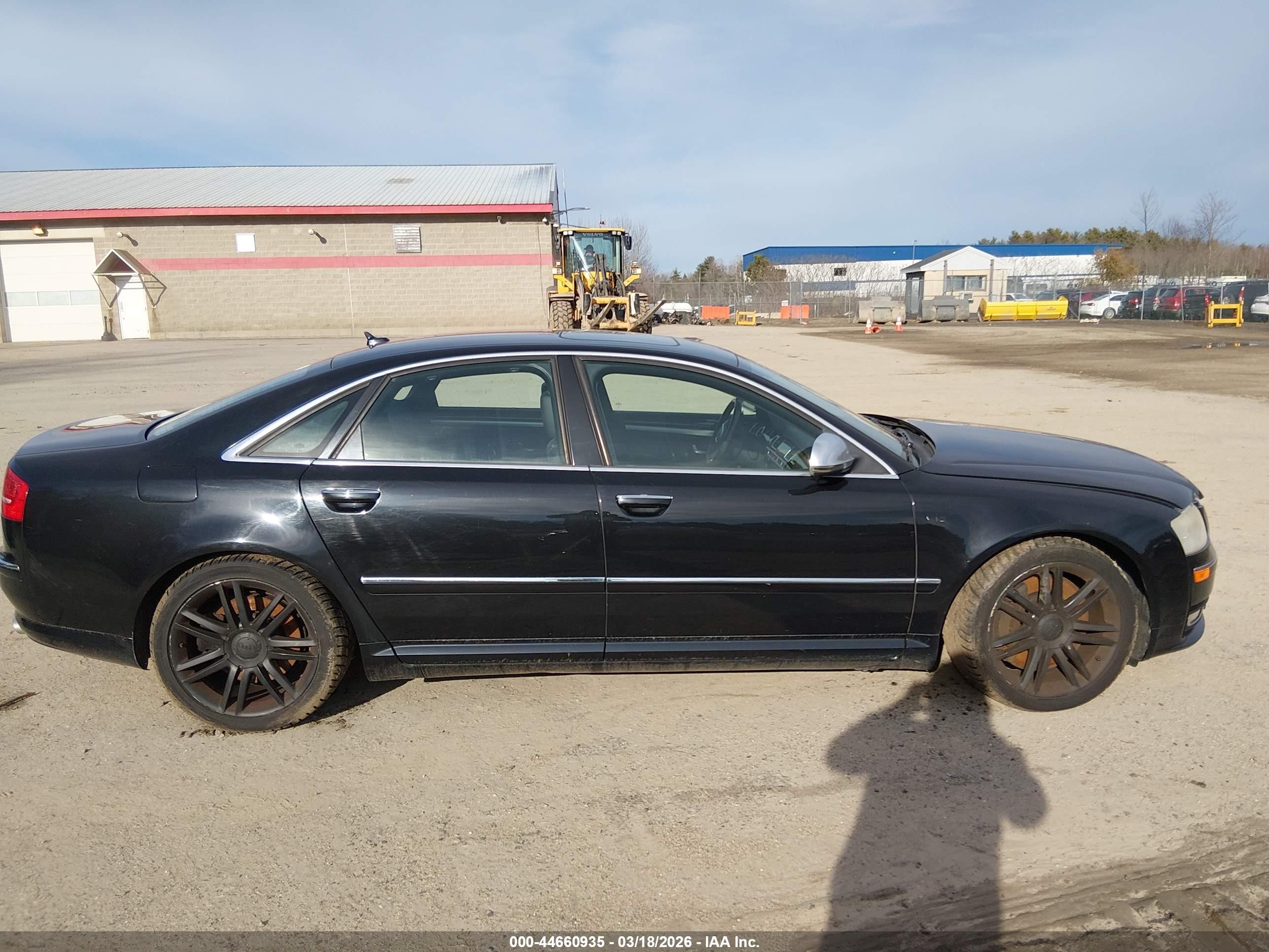 2009 Audi S8 5.2 Black vin: WAUPN94E19N011368