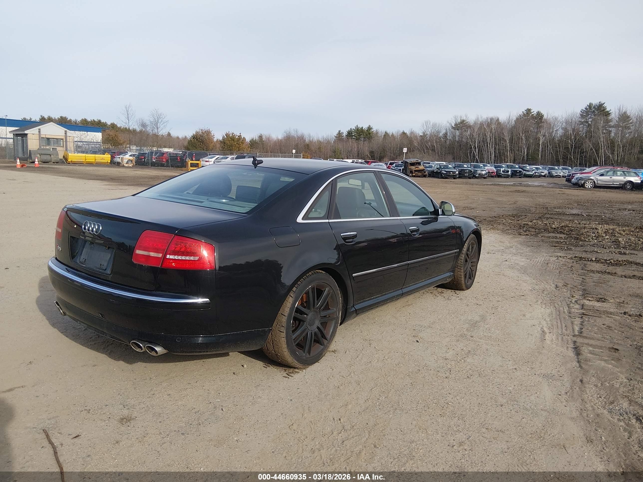 2009 Audi S8 5.2 Black vin: WAUPN94E19N011368