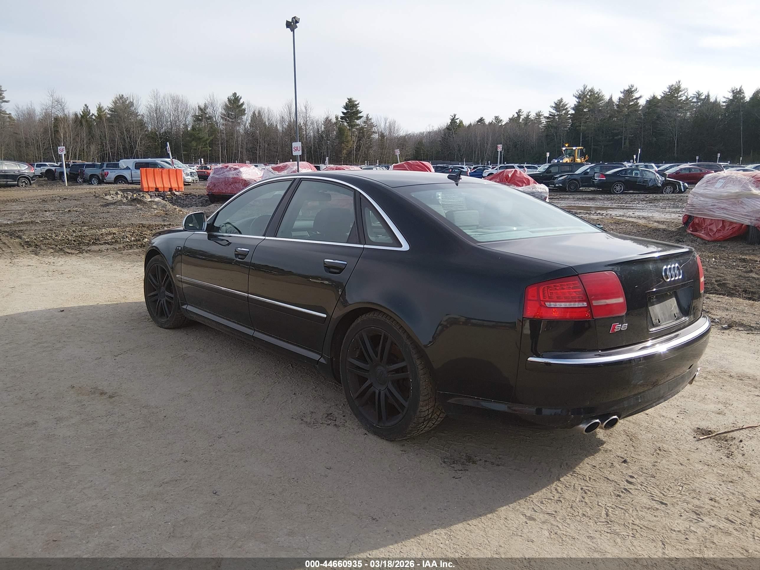 2009 Audi S8 5.2 Black vin: WAUPN94E19N011368
