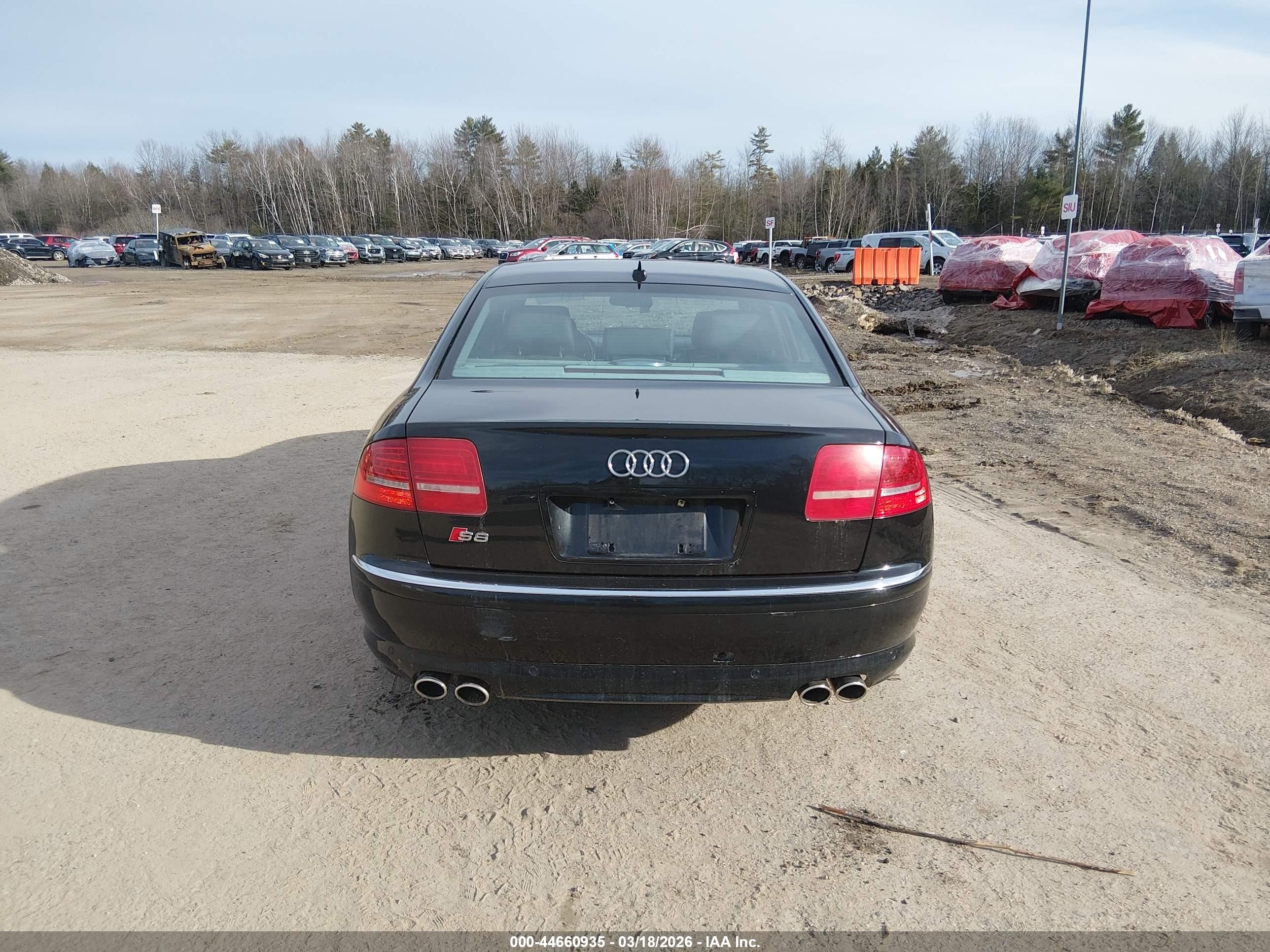 2009 Audi S8 5.2 Black vin: WAUPN94E19N011368