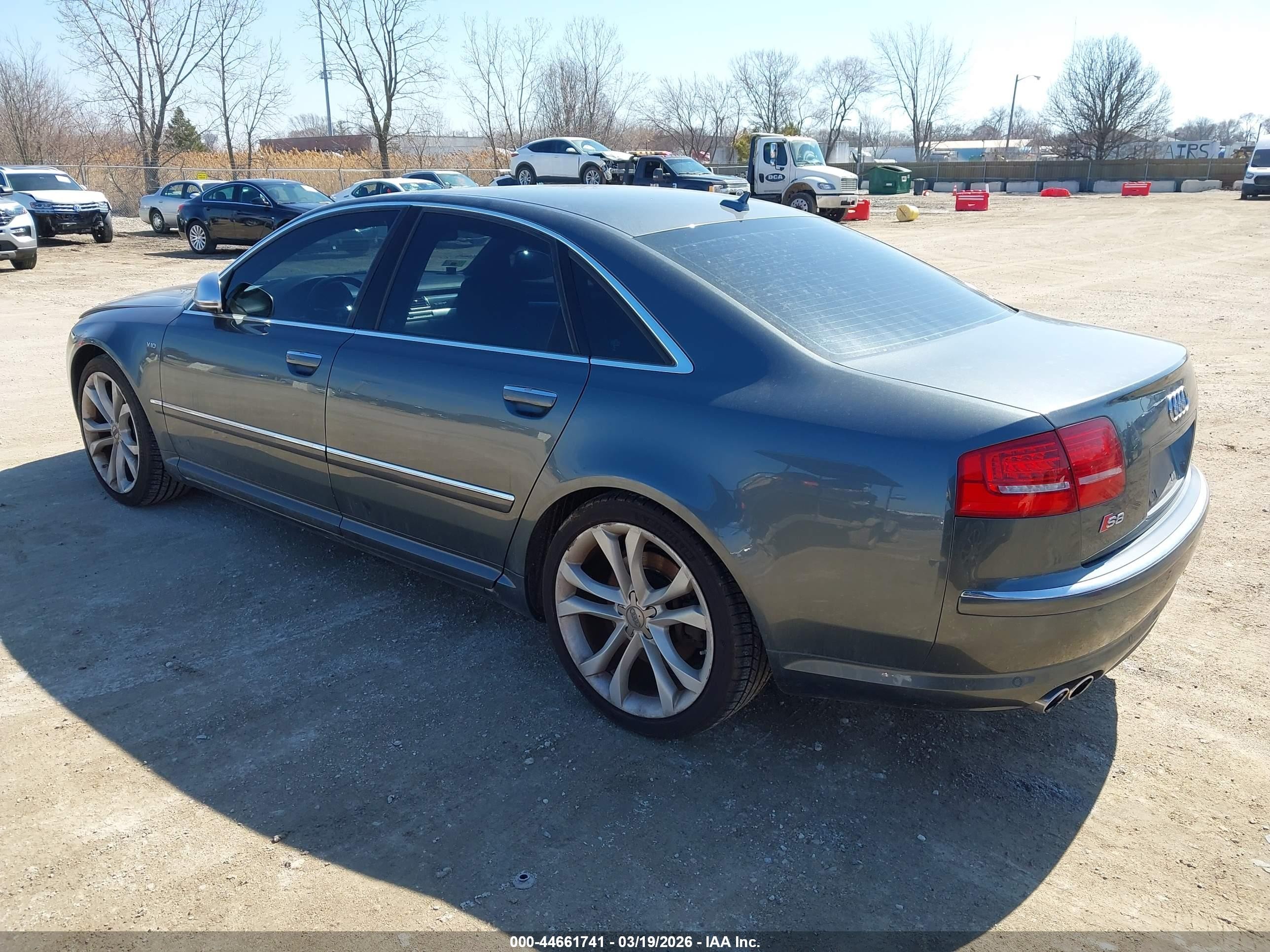 2008 Audi S8 5.2 Gray vin: WAUPN94E28N007294