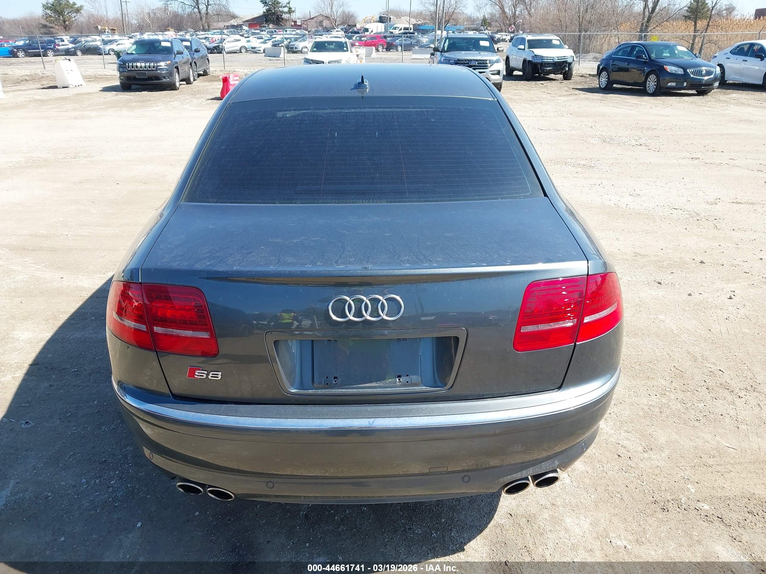 2008 Audi S8 5.2 Gray vin: WAUPN94E28N007294