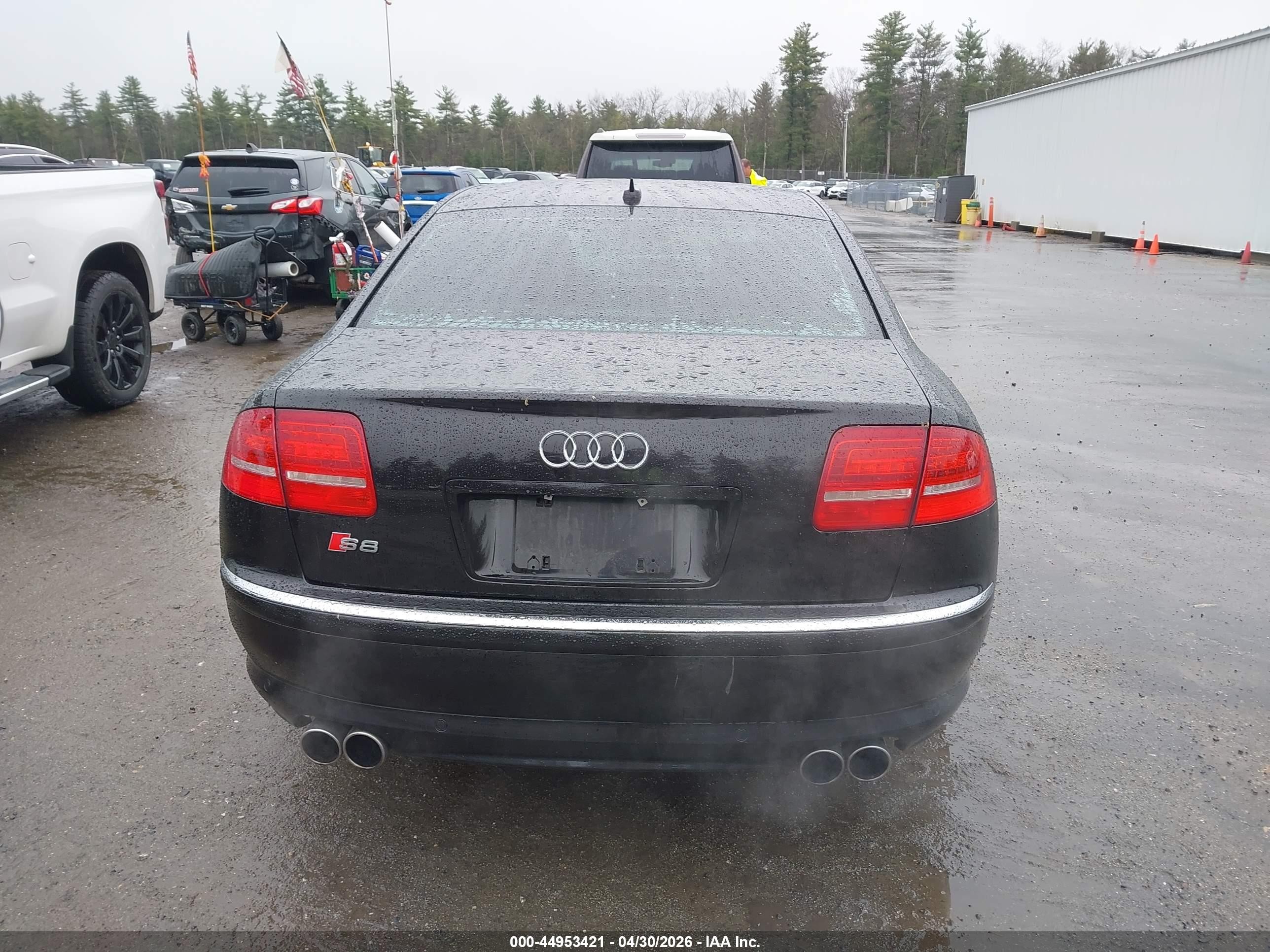 2008 Audi S8 5.2 Black vin: WAUPN94E68N002941