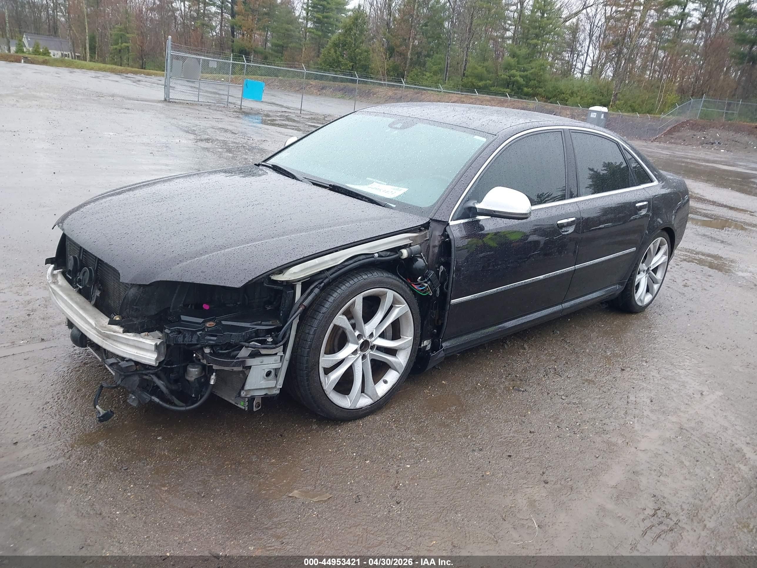 2008 Audi S8 5.2 Black vin: WAUPN94E68N002941