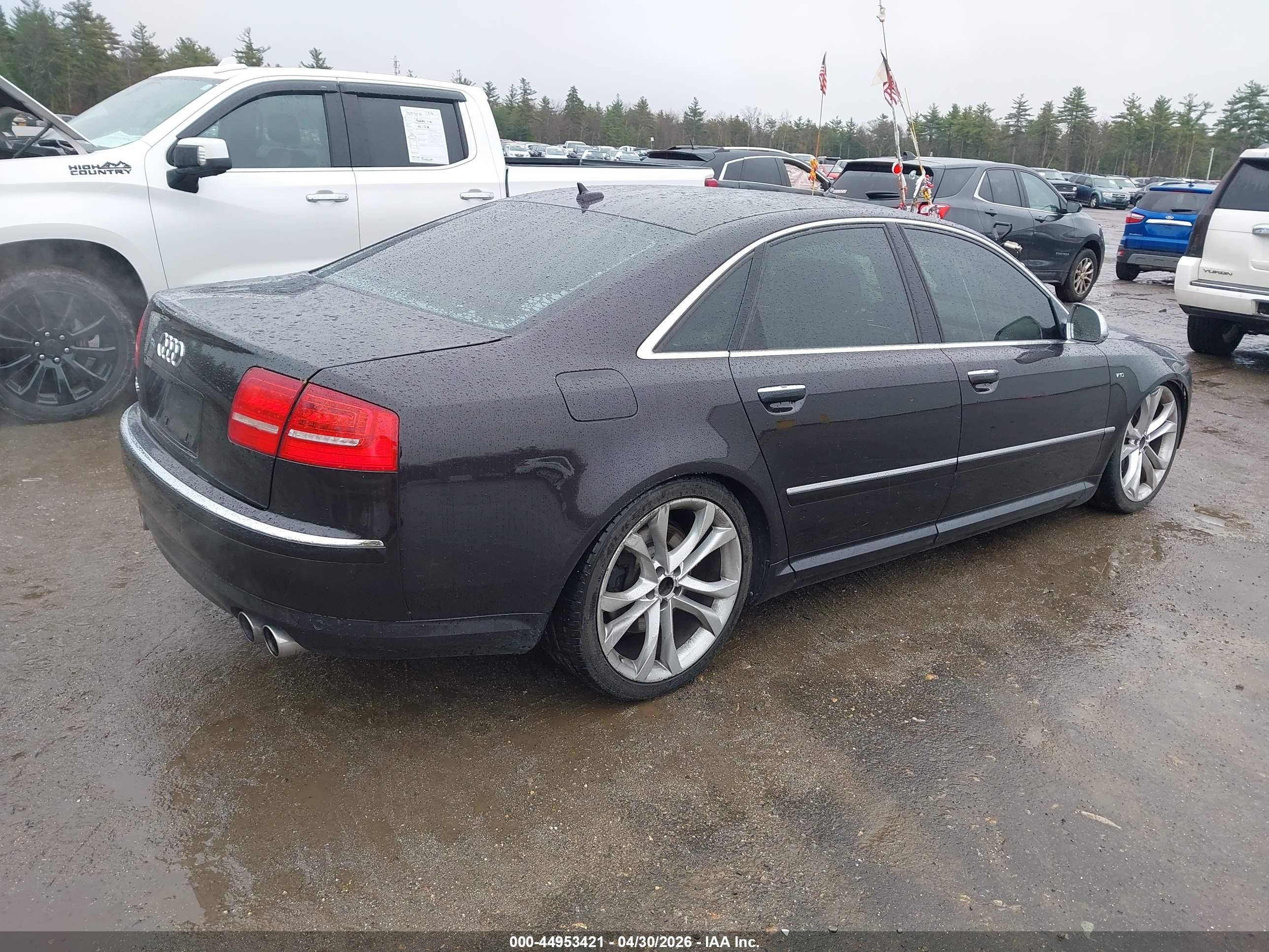 2008 Audi S8 5.2 Black vin: WAUPN94E68N002941