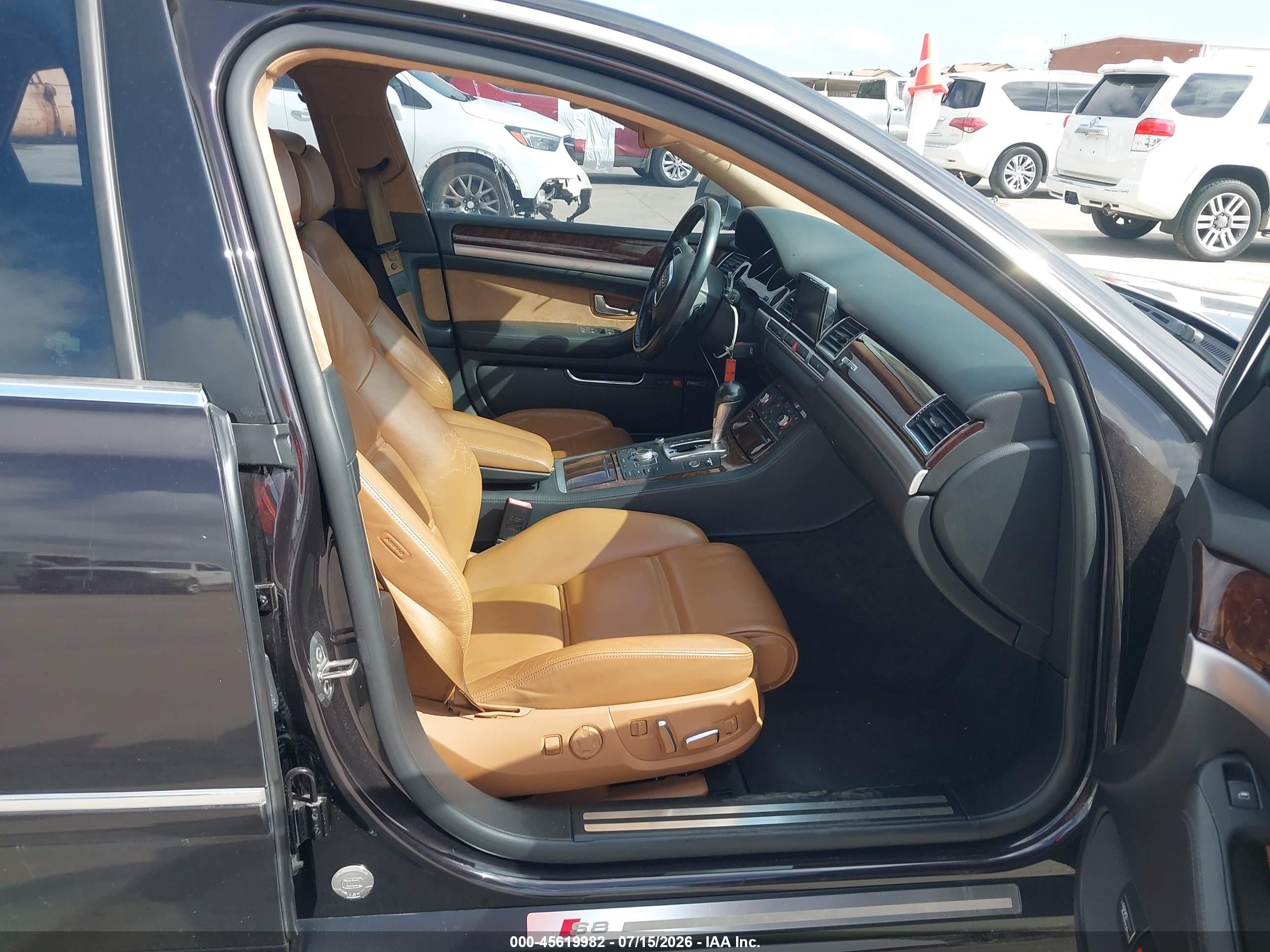 2008 Audi S8 5.2 Black vin: WAUPN94E88N006036