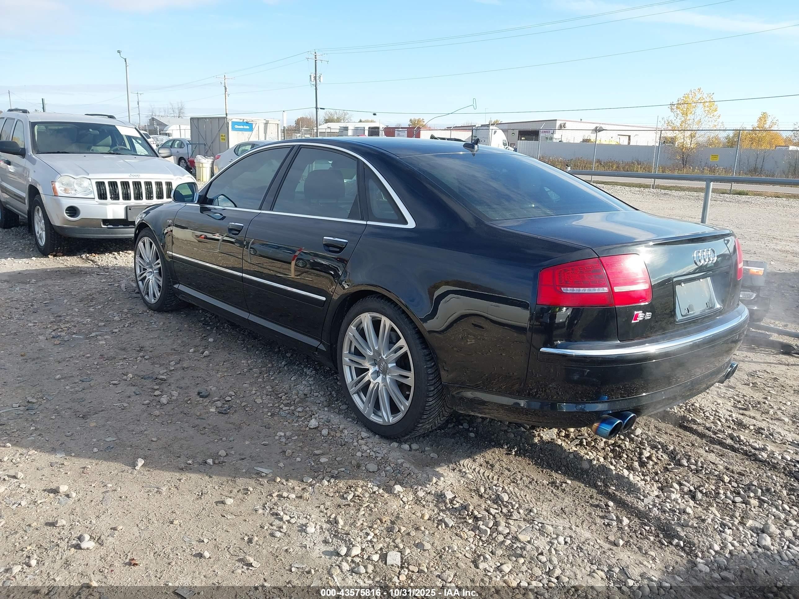 2008 Audi S8 5.2 Black vin: WAUPN94EX8N015563