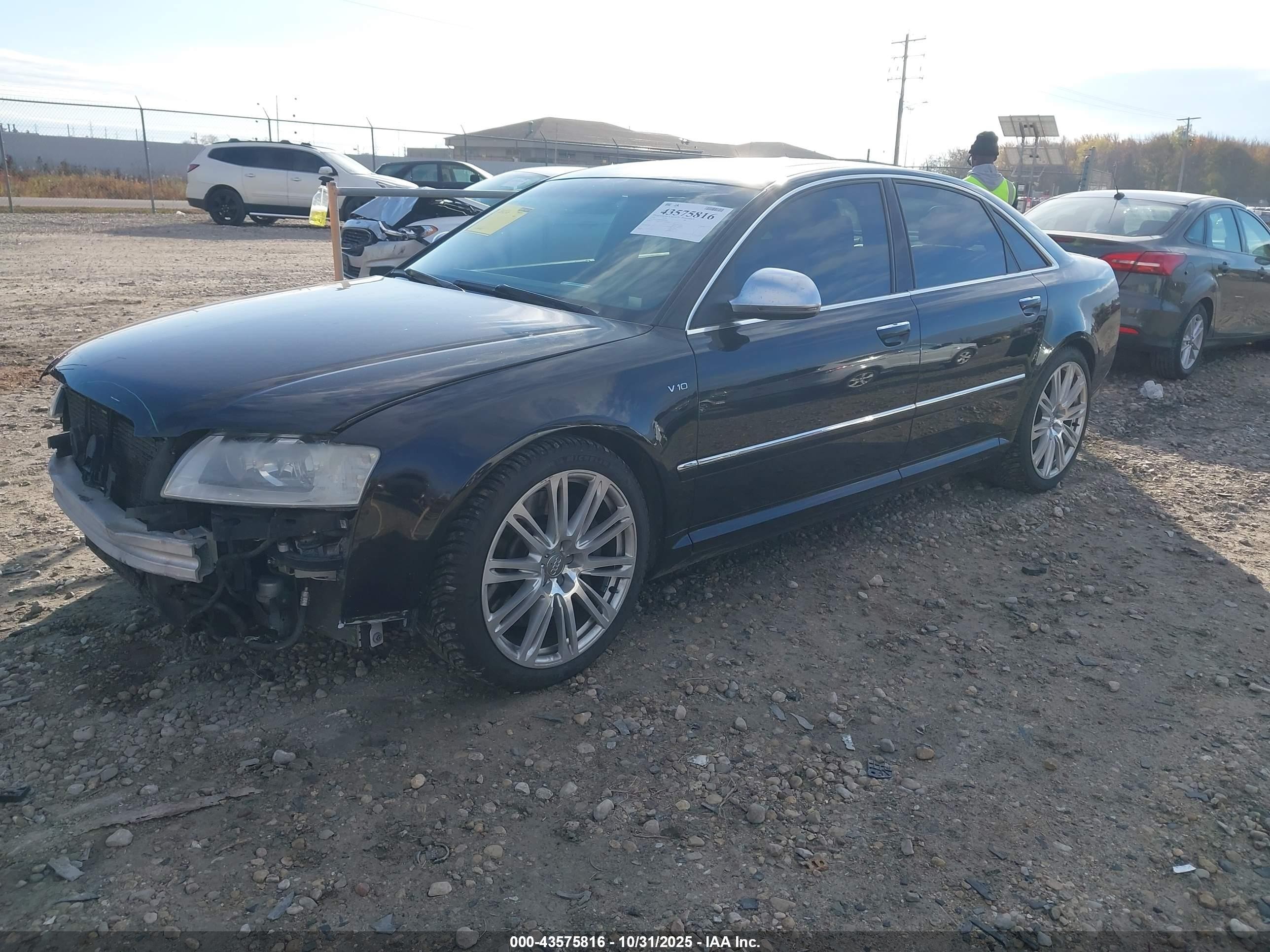 2008 Audi S8 5.2 Black vin: WAUPN94EX8N015563
