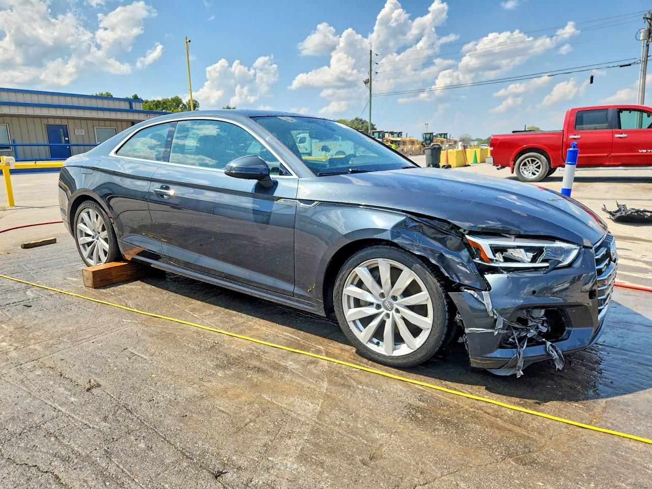 2018 Audi A5 Premium Plus Gray vin: WAUPNAF55JA051673