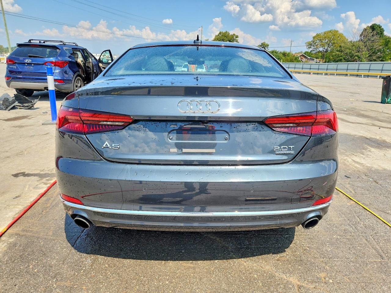 2018 Audi A5 Premium Plus Gray vin: WAUPNAF55JA051673