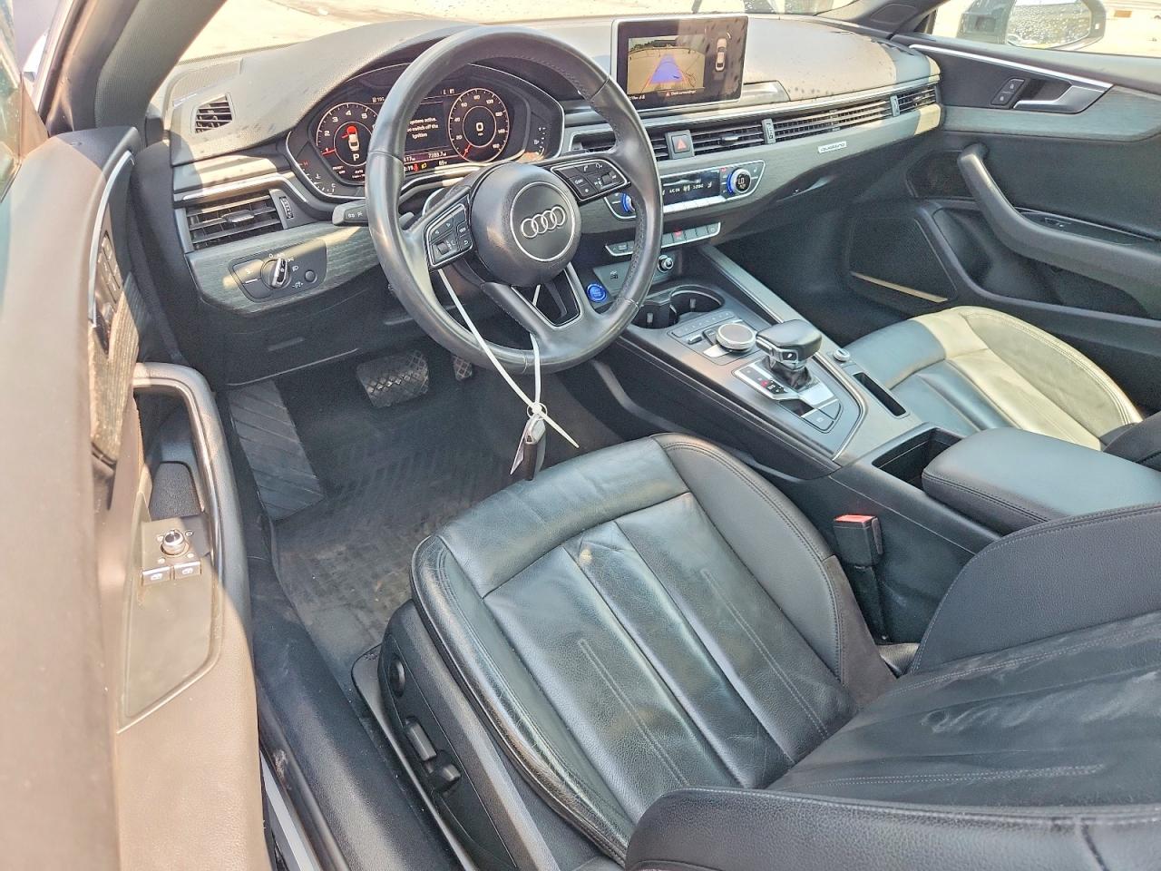 2018 Audi A5 Premium Plus Gray vin: WAUPNAF55JA051673