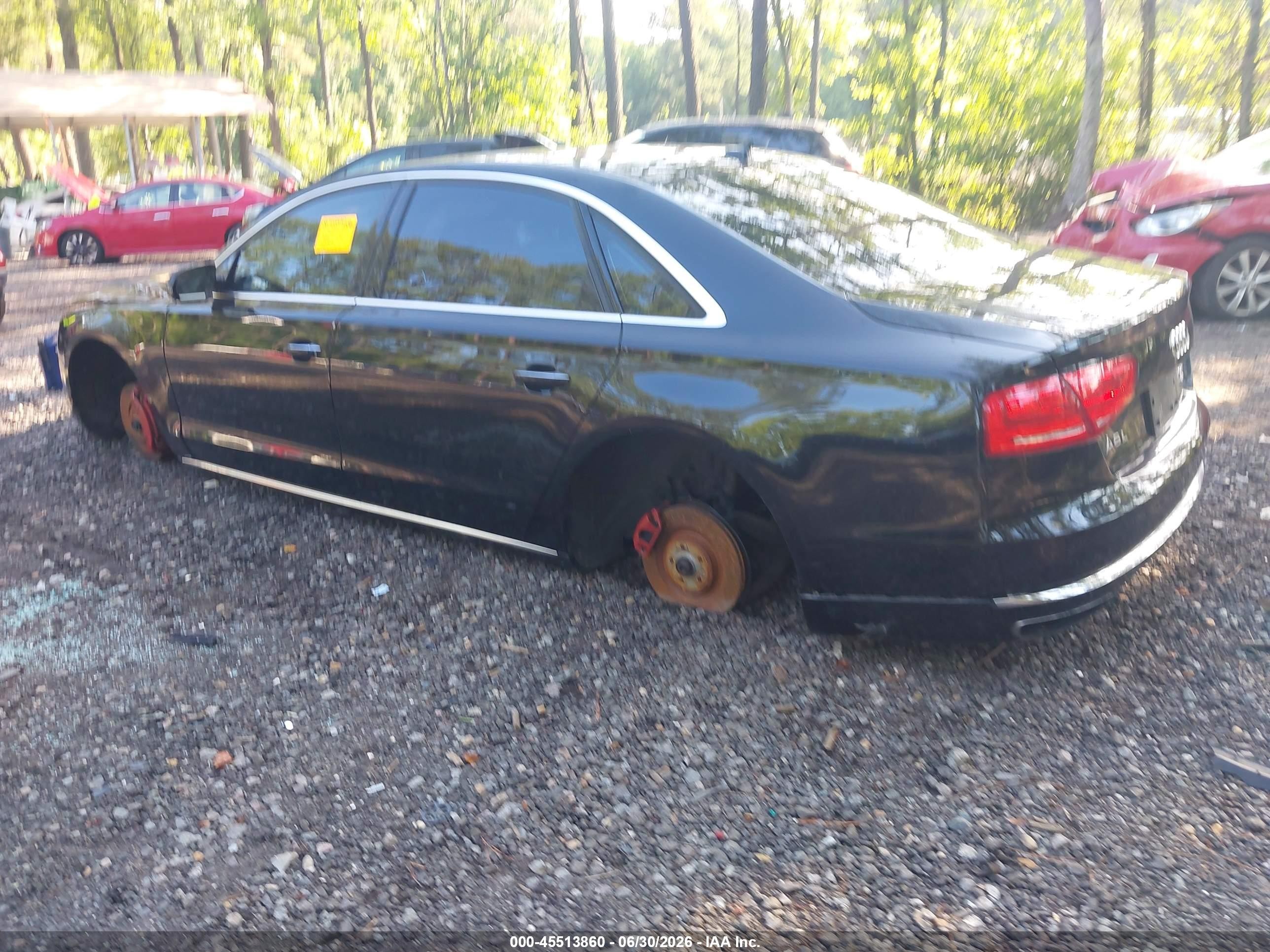 2013 Audi A8 L 4.0t Black vin: WAUR2AFD2DN019544