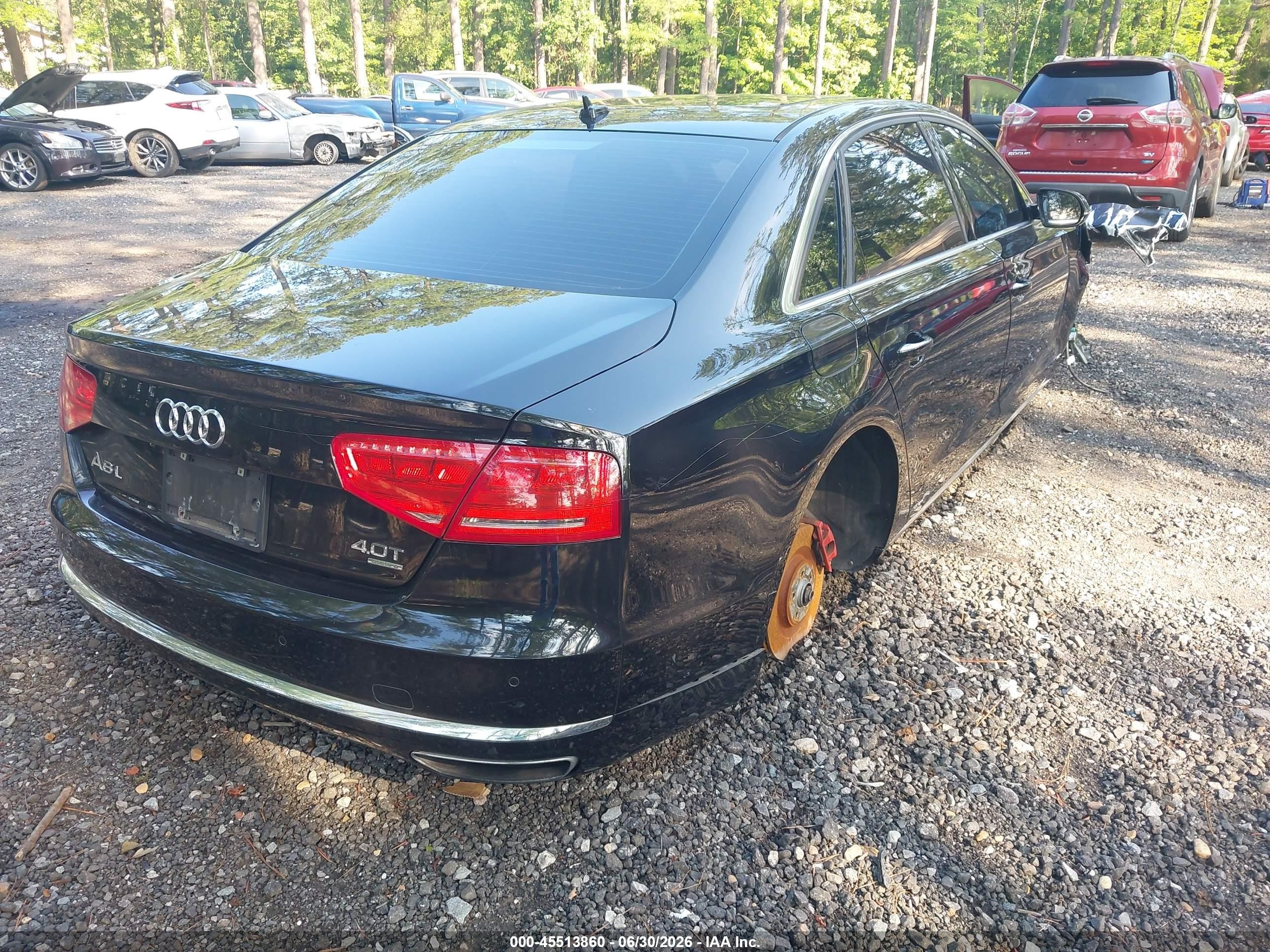 2013 Audi A8 L 4.0t Black vin: WAUR2AFD2DN019544