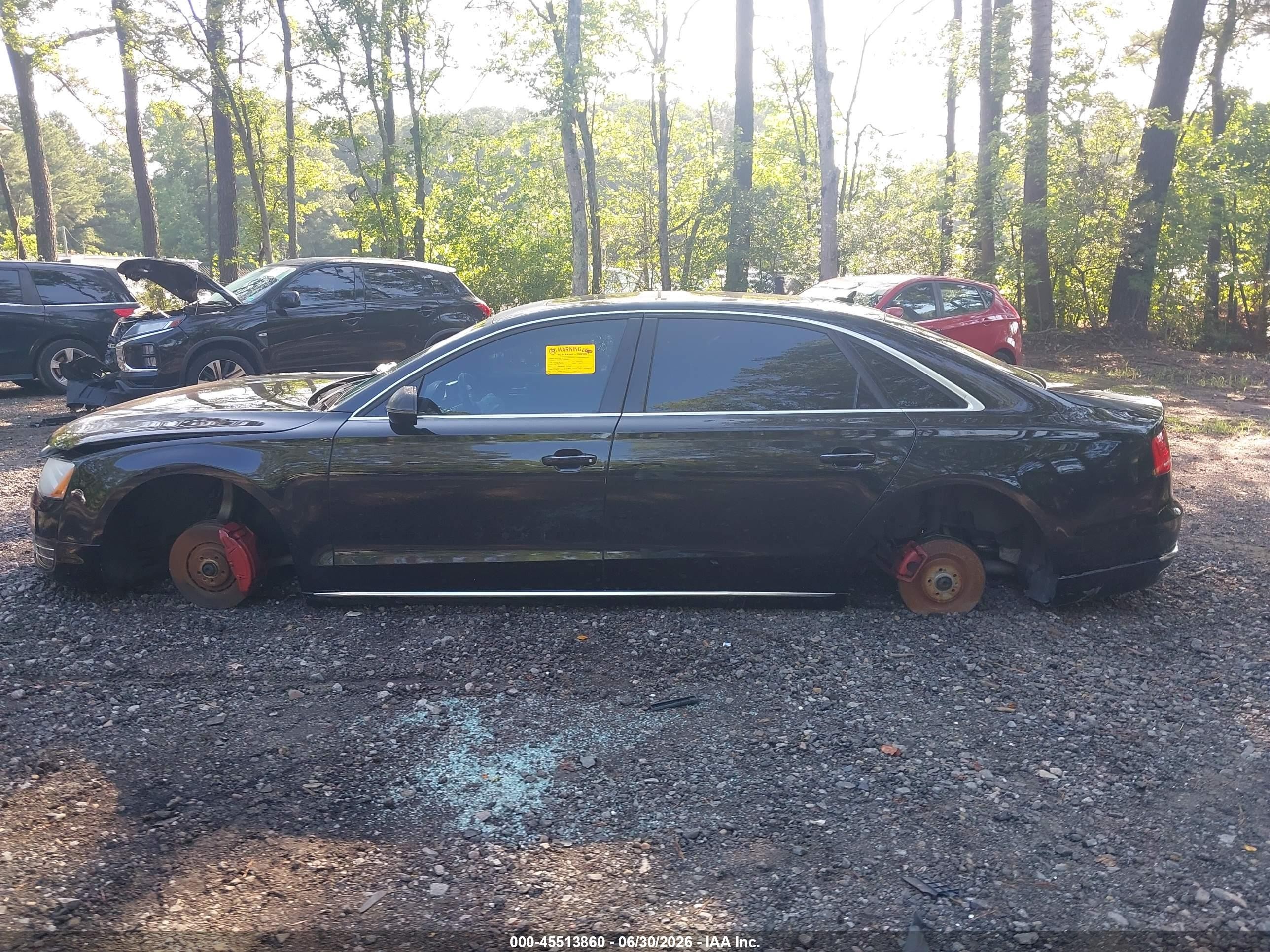 2013 Audi A8 L 4.0t Black vin: WAUR2AFD2DN019544