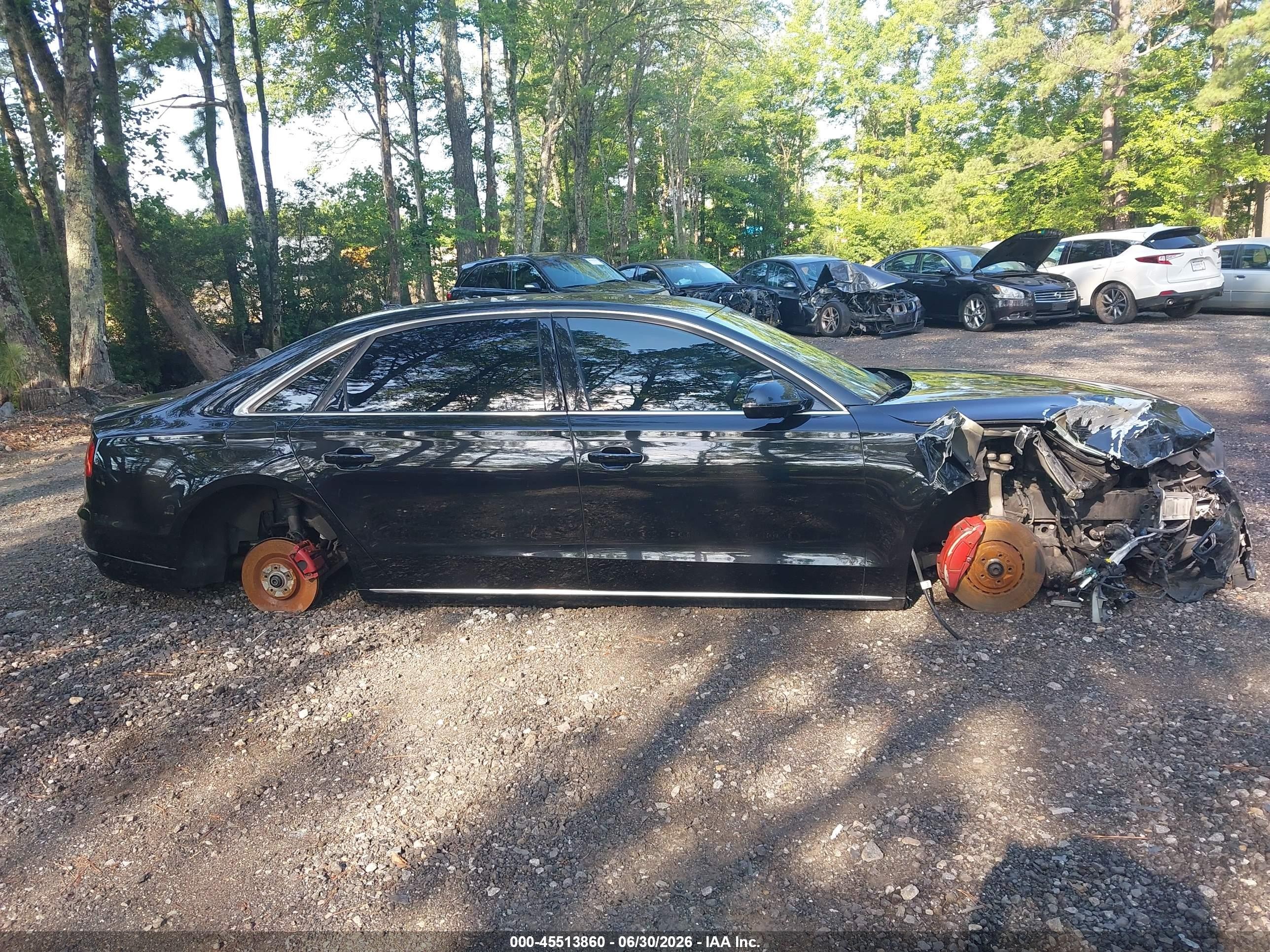 2013 Audi A8 L 4.0t Black vin: WAUR2AFD2DN019544