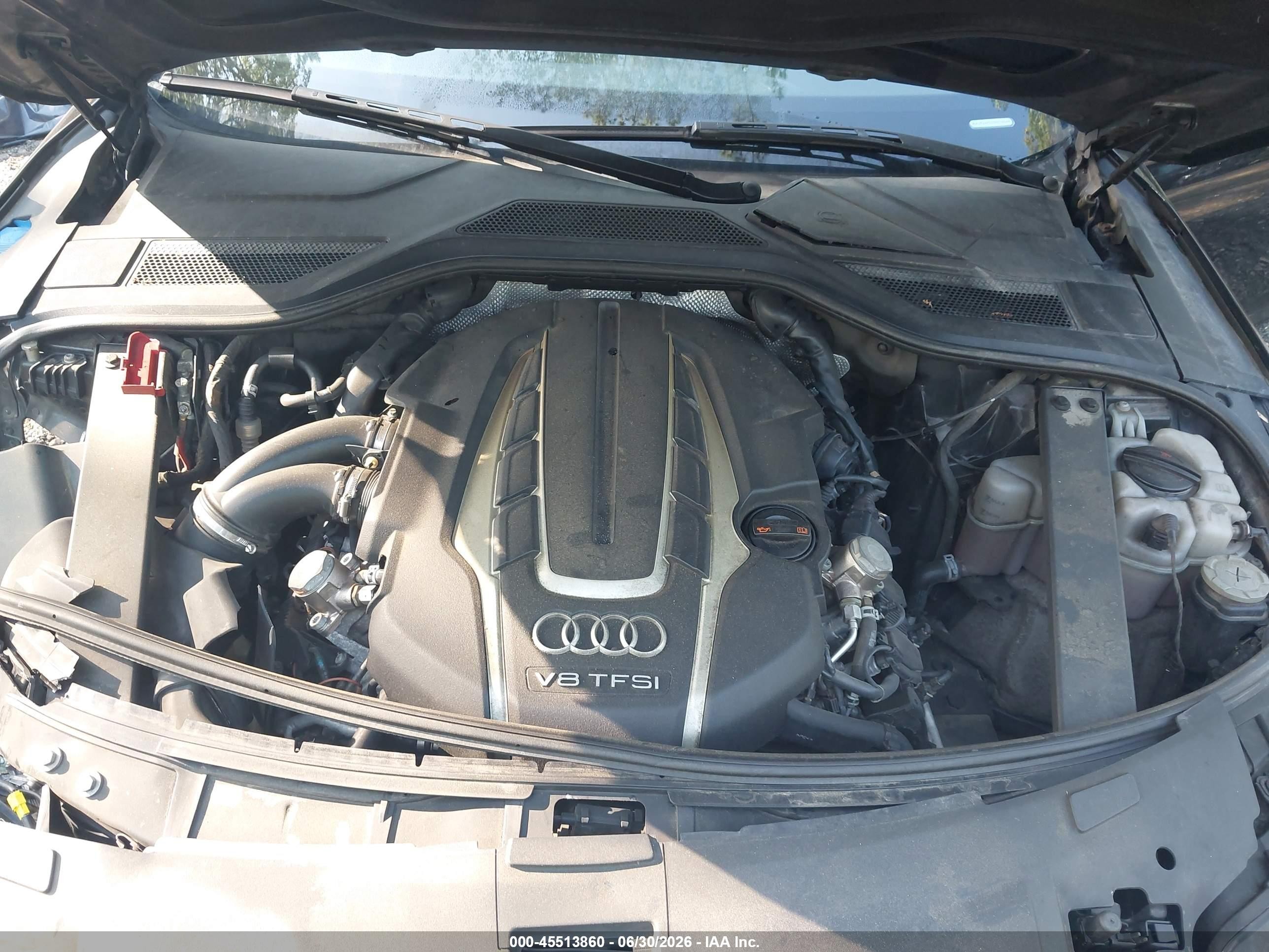 2013 Audi A8 L 4.0t Black vin: WAUR2AFD2DN019544