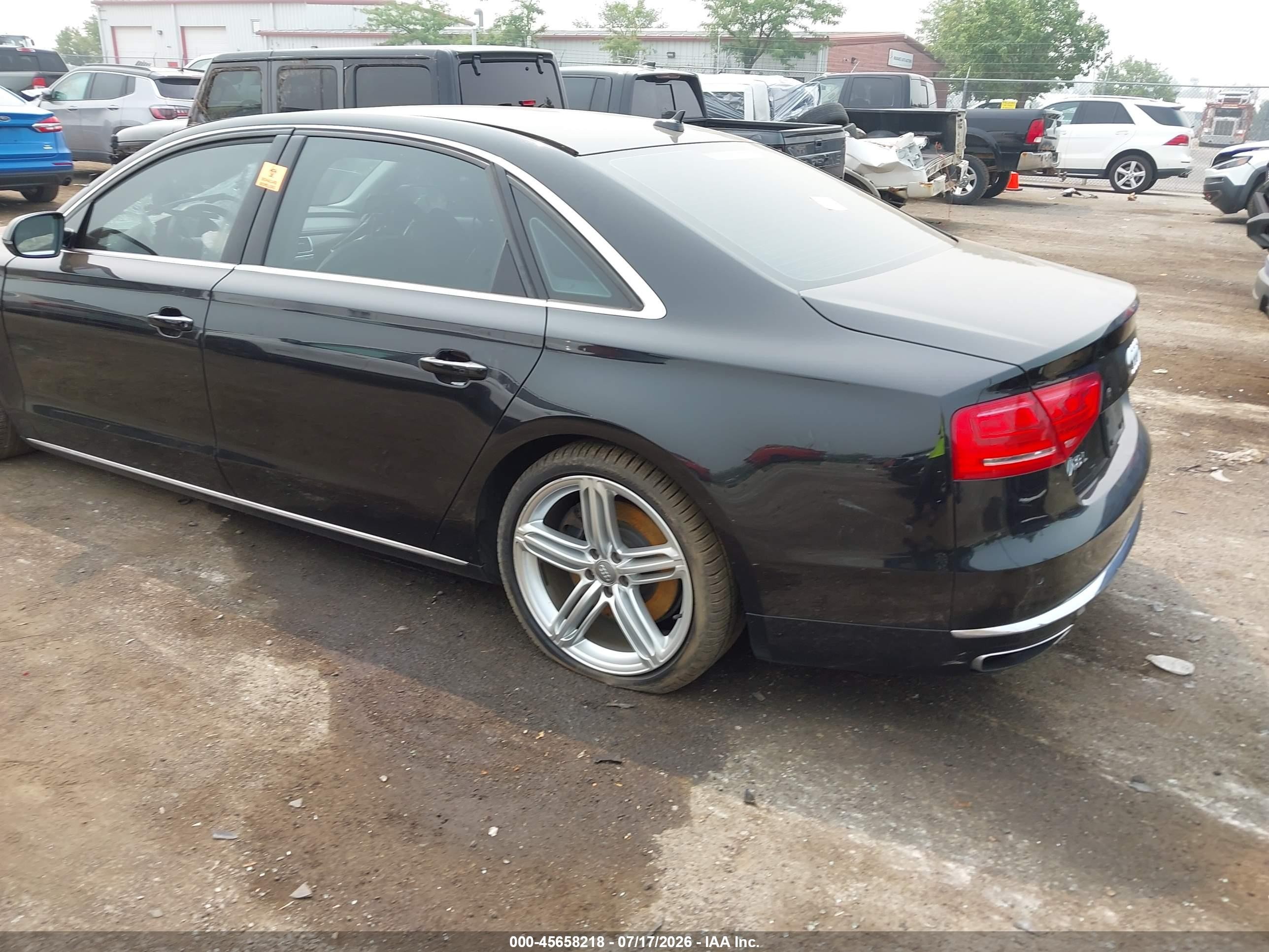 2013 Audi A8 L 4.0t Black vin: WAUR2AFD3DN008679