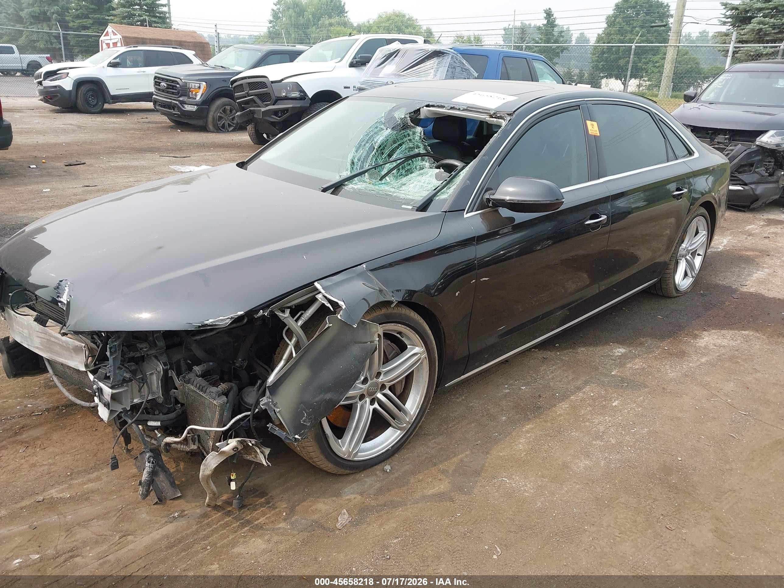 2013 Audi A8 L 4.0t Black vin: WAUR2AFD3DN008679